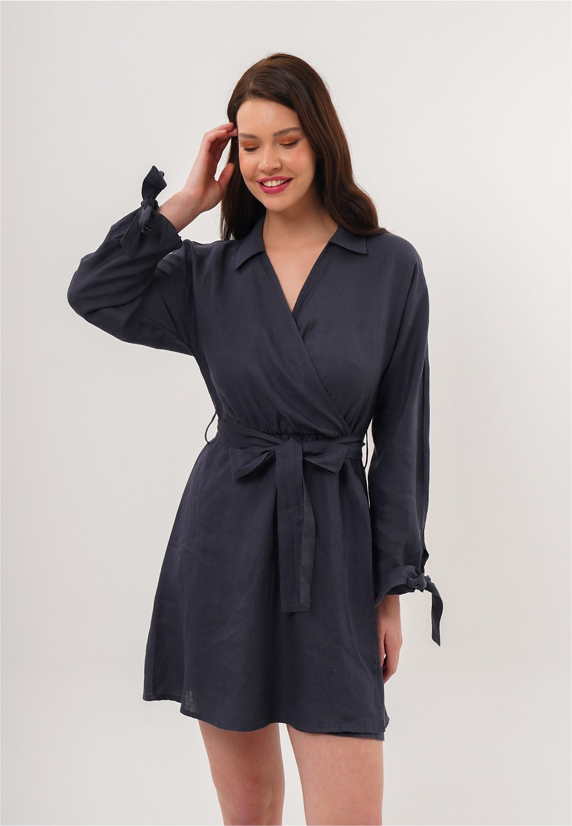 freshlions Jerseykleid Joana (1-tlg) in Wickeloptik günstig online kaufen