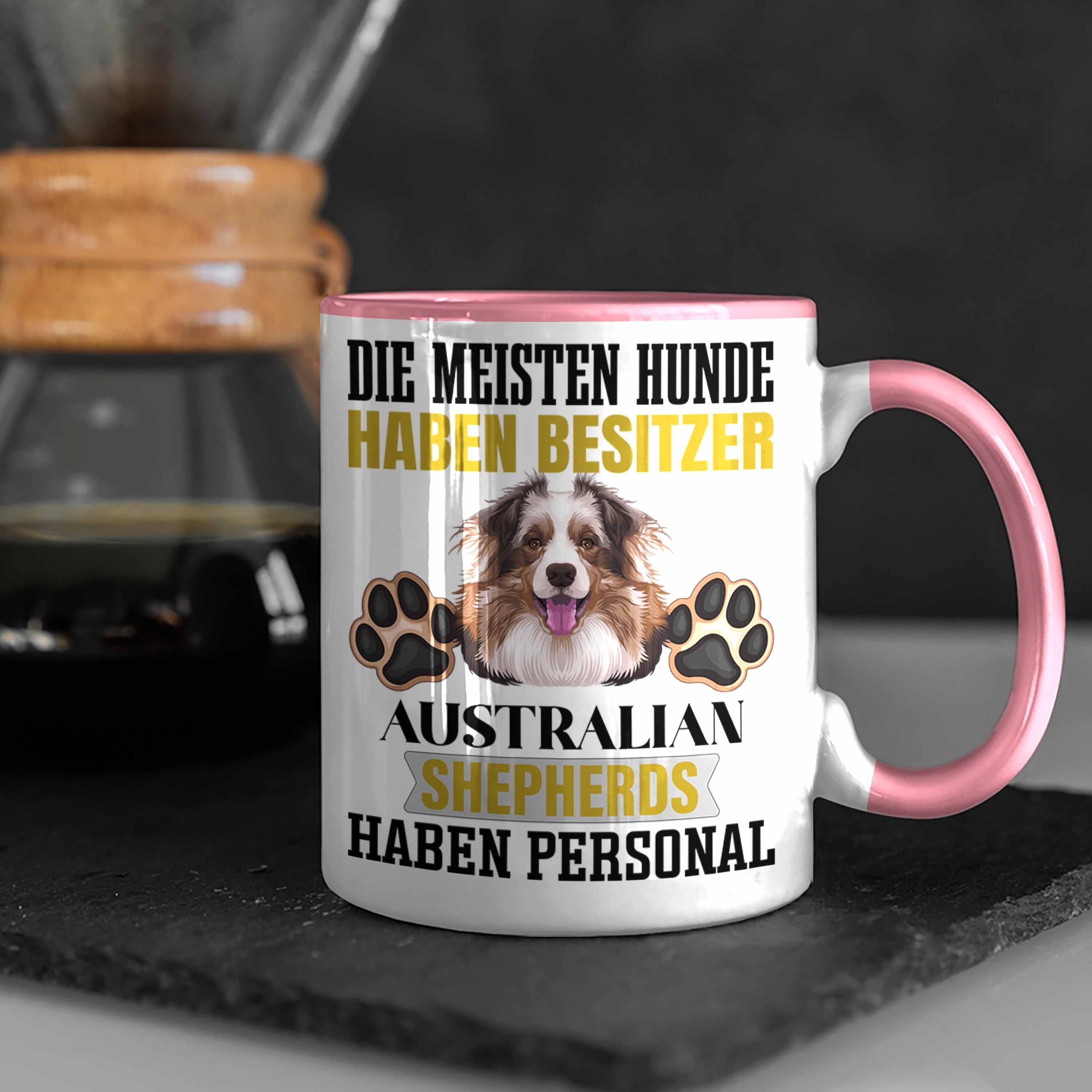Geschenkid Besitzer Australian Tasse Tasse Trendation Geschenk Spruch Lustiger Shepherd Rosa