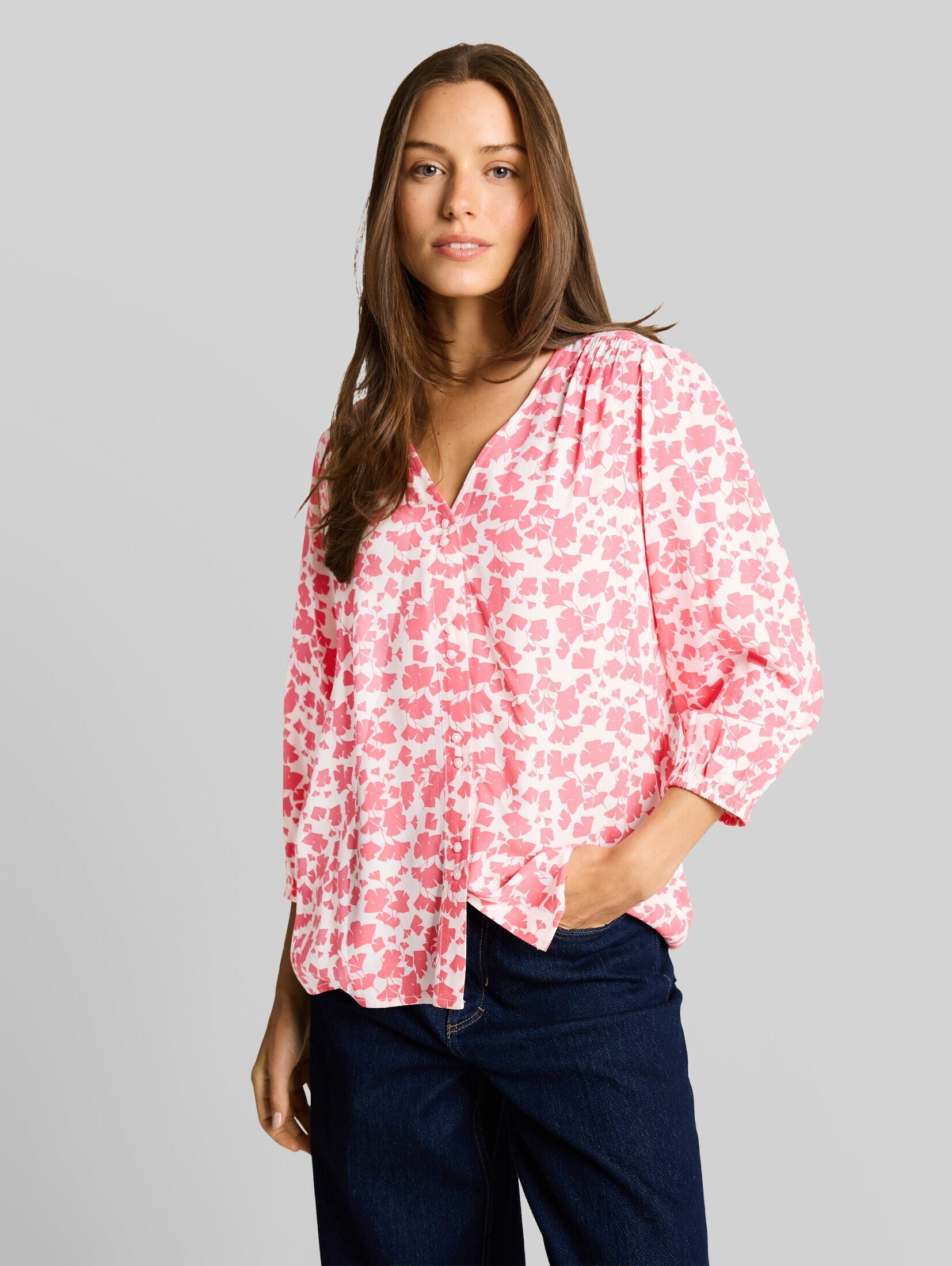 TOM TAILOR Langarmbluse Blusen & Shirts Bluse aus Viskose