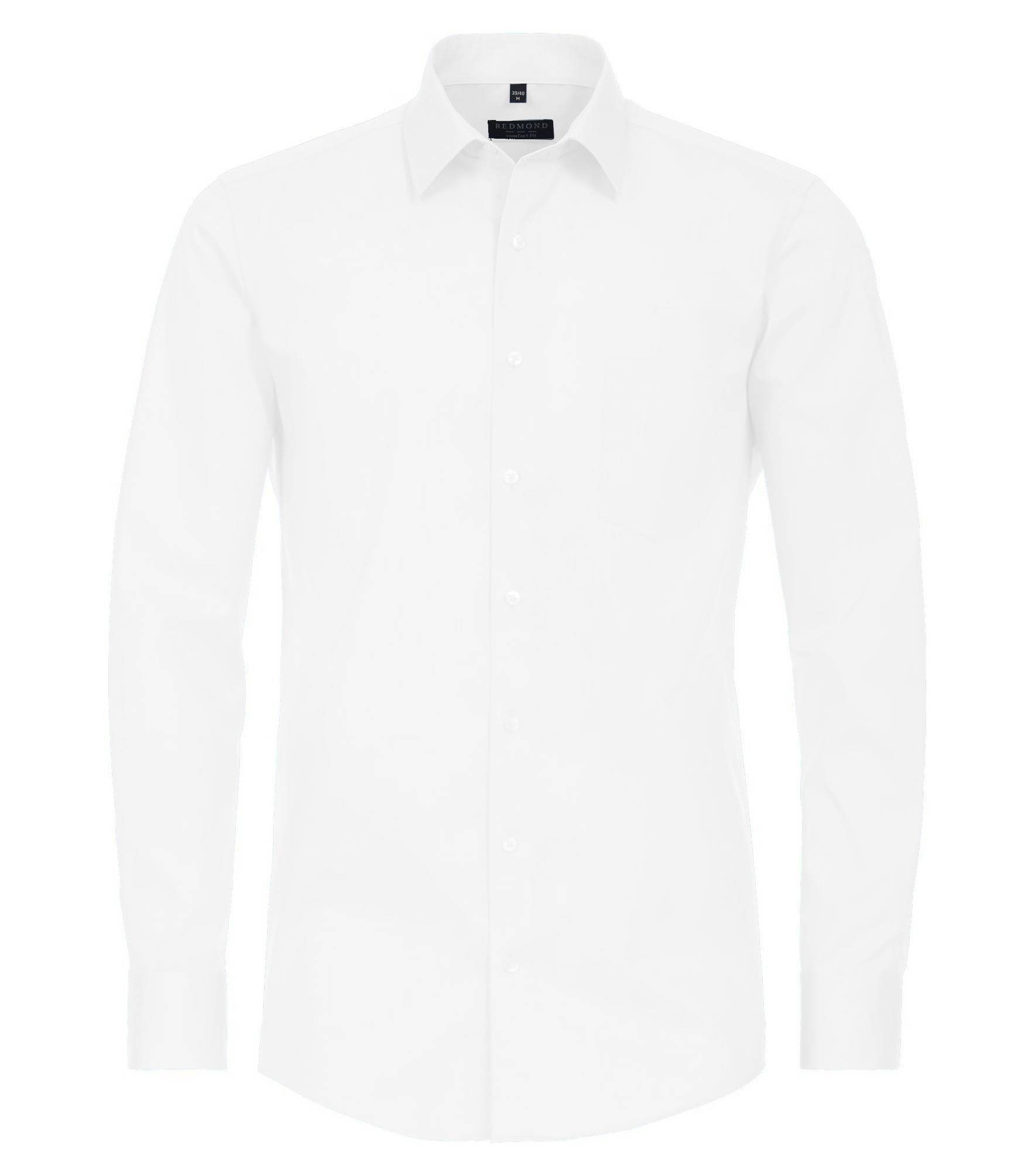 Weiß(0) Redmond Langarmhemd Regular Fit Fit Regular