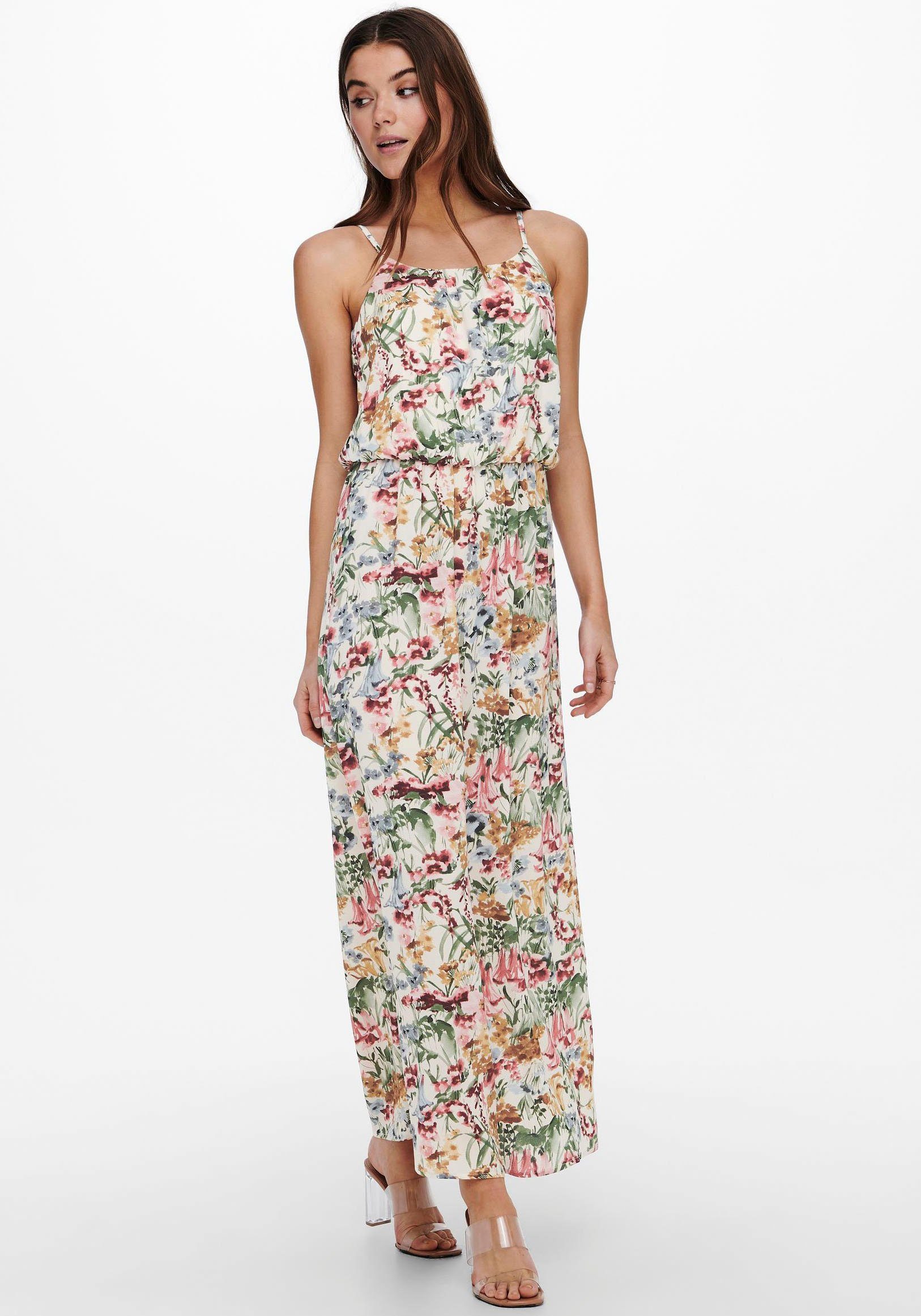 ONLY Maxikleid ONLWINNER S/L MAXI DRESS NOOS PTM Materialmix, regular fit günstig online kaufen