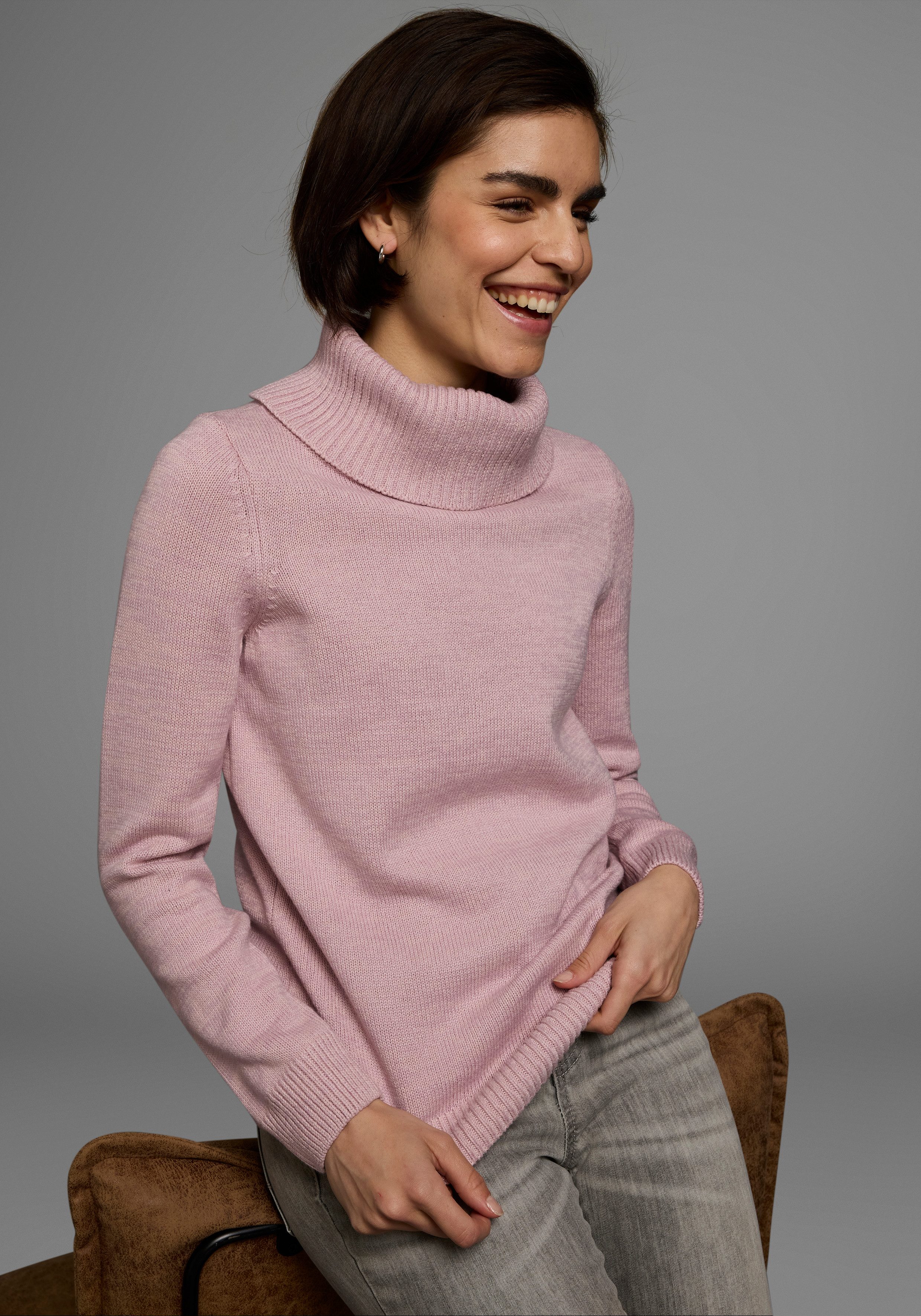 KangaROOS Rollkragenpullover in klassischer Form günstig online kaufen