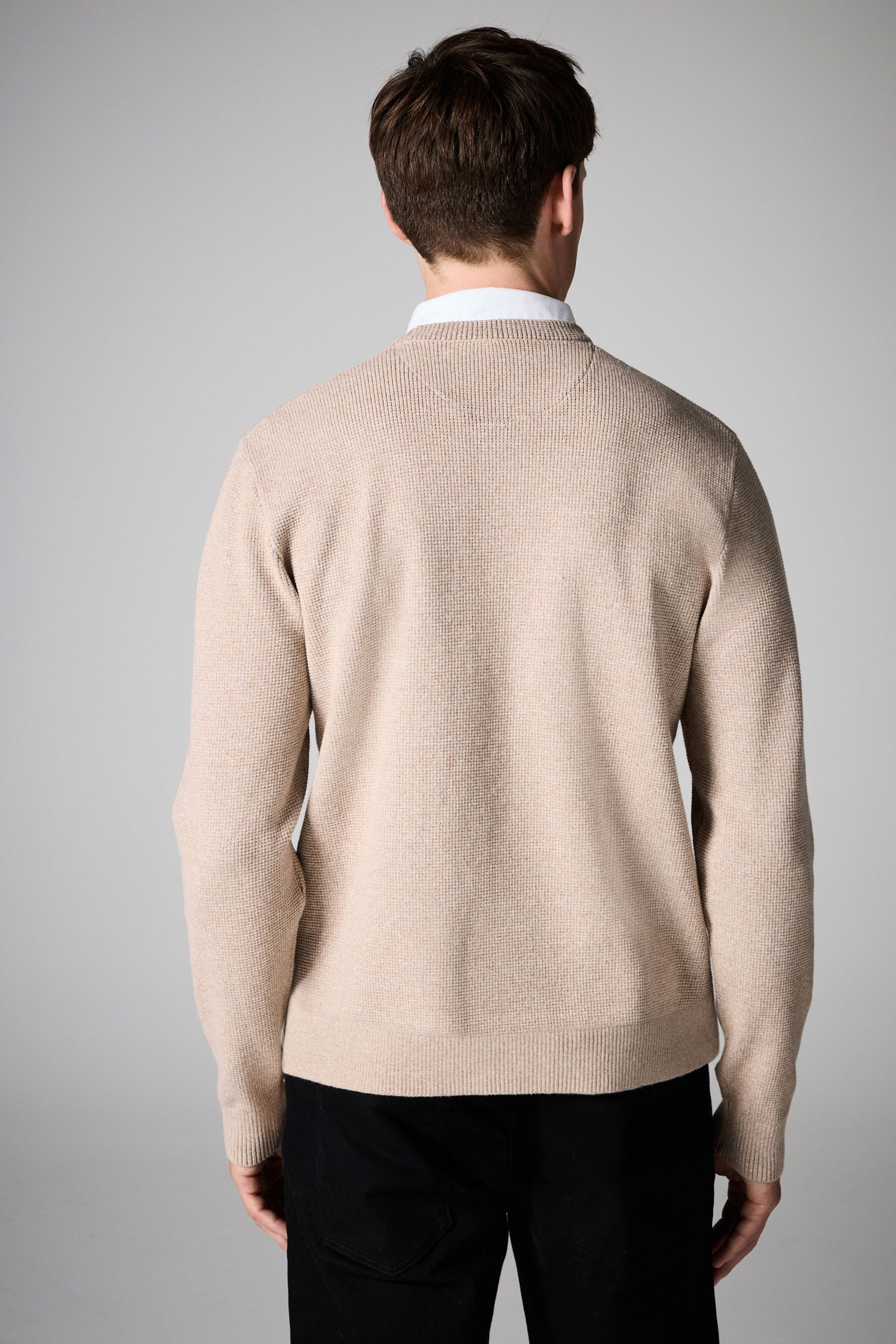 Next 2-in-1-Pullover Oxford-Pullover mit angedeutetem Hemd günstig online kaufen
