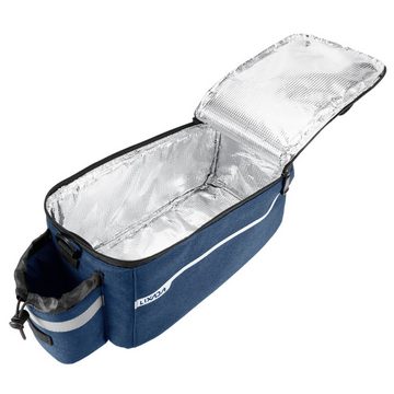 Lixada Fahrradtasche Fahrrad Gepäckträgertasche isolierte Fahrradträgertasche (29 * 16 * 17 cm, Die offene Rückentasche), Reflektierende,Multifunktionale,Verstellbare,Wasserdicht