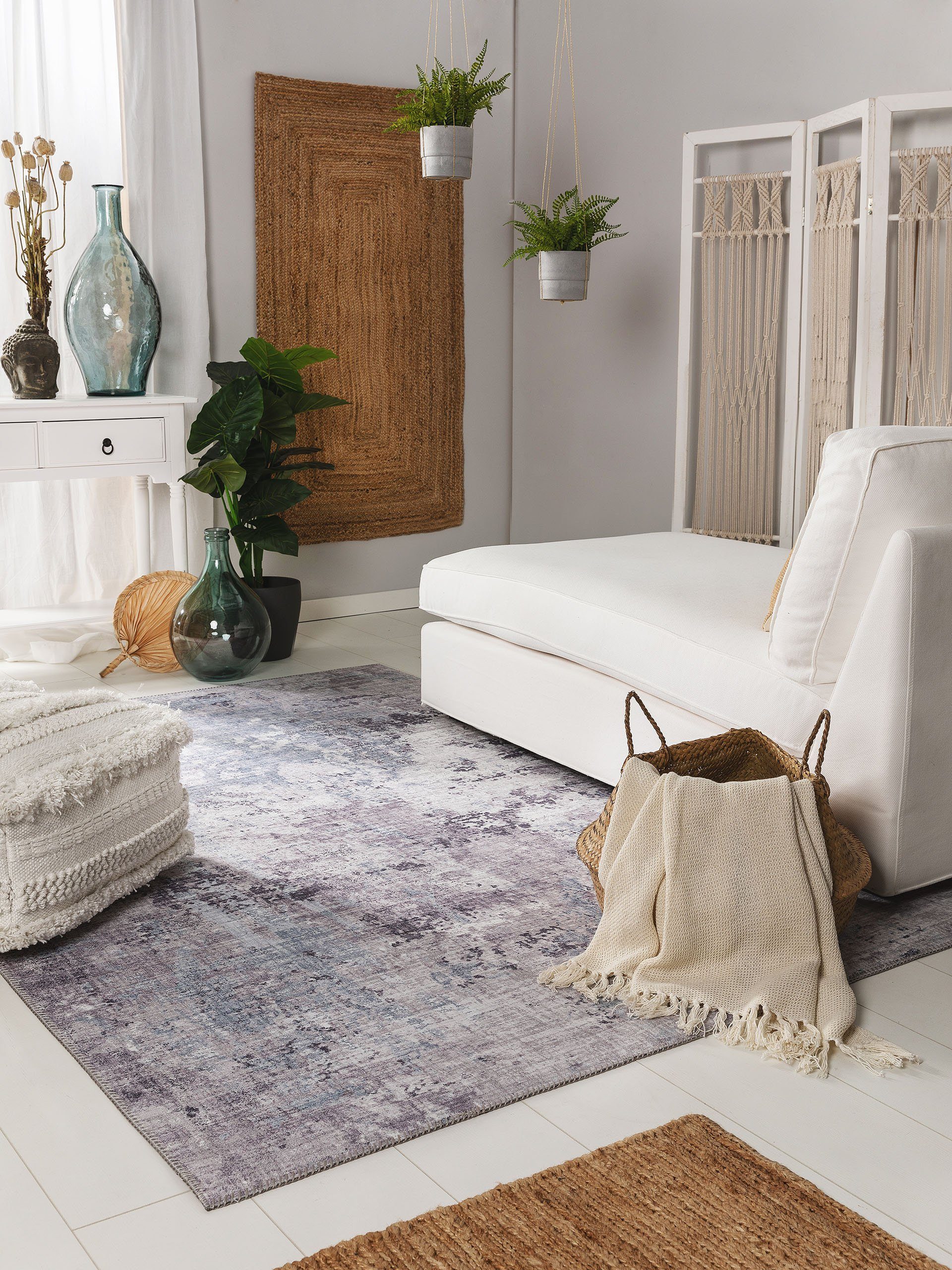 benuta Teppich Laury, rechteckig, Höhe: 5 mm, Kunstfaser, Berber, Ethno-Sty günstig online kaufen