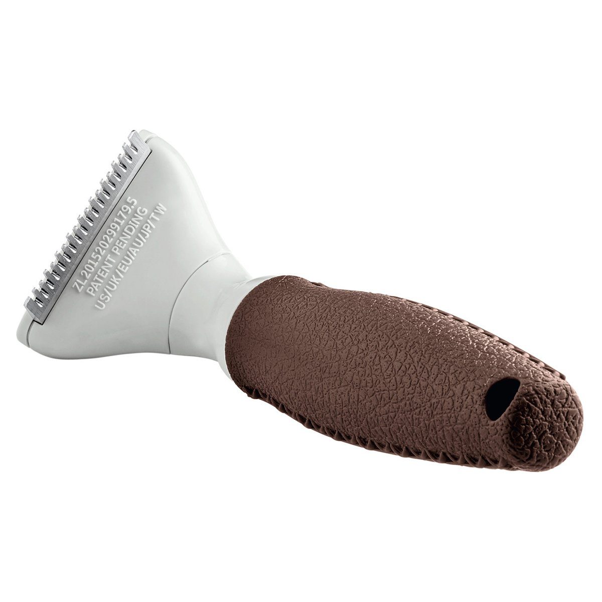 Hunter Tierbedarf Striegel Trimmstriegel Spa Spezialklinge braun/grau für Hunde