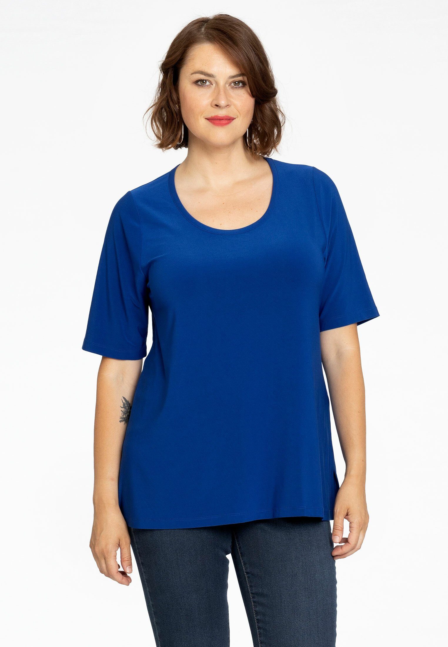 Langarmshirt Damen T-Shirt Kurzarm Große Größen
