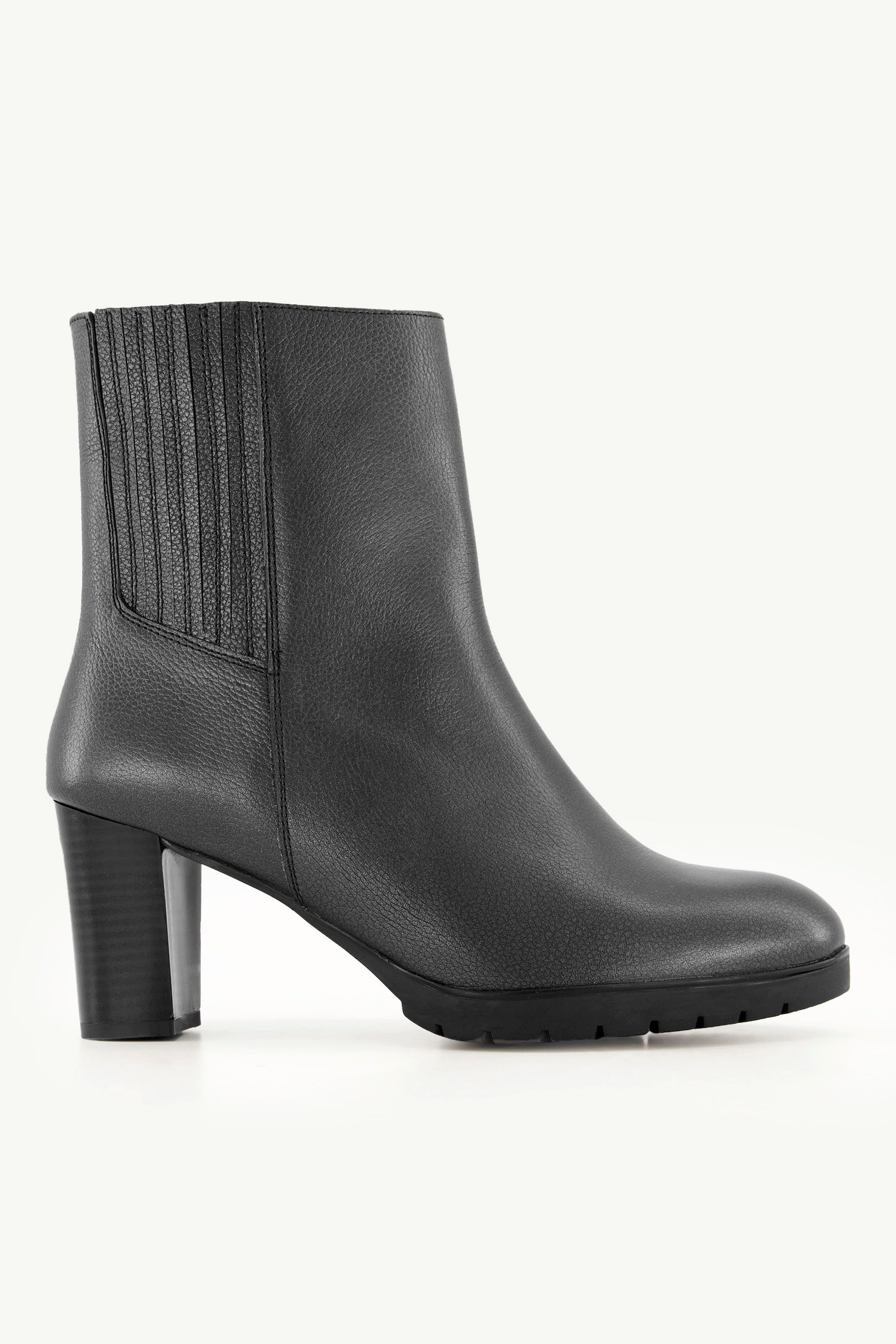 Ulla Popken Leder-Stiefeletten Nappaleder Wechselfußbett Stiefel günstig online kaufen