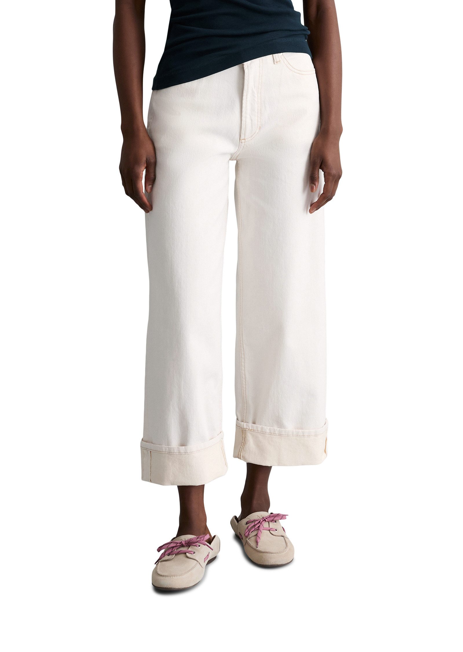 Marc O'Polo DENIM Weite Jeans aus hochwertigem Stretch-Denim