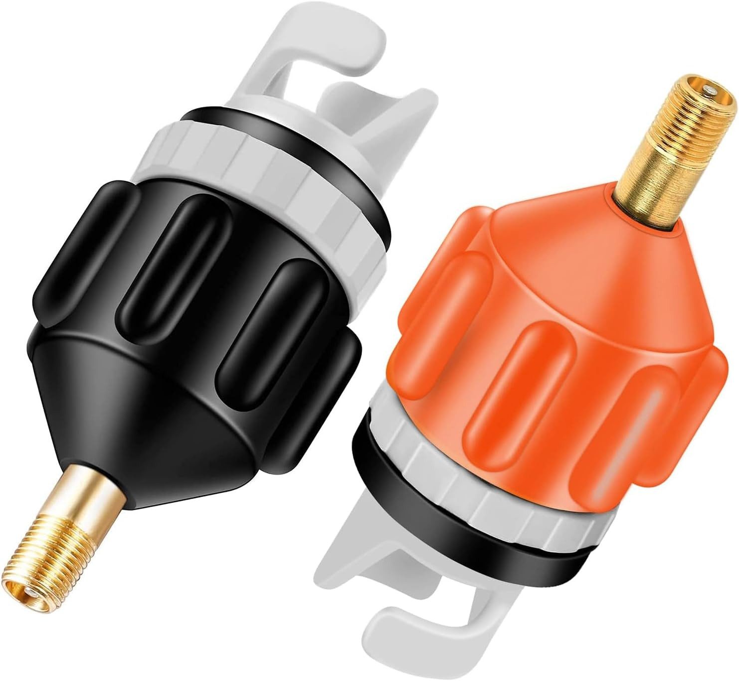 FELIXLEO Dachfahrradträger 2er Set SUP Board Pumpenadapter Ventiladapter Orange Schwarz