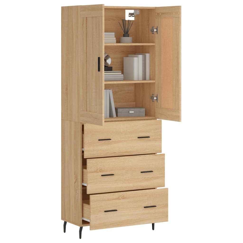 vidaXL Highboard Highboard Sonoma-Eiche 69,5x34x180 cm günstig online kaufen