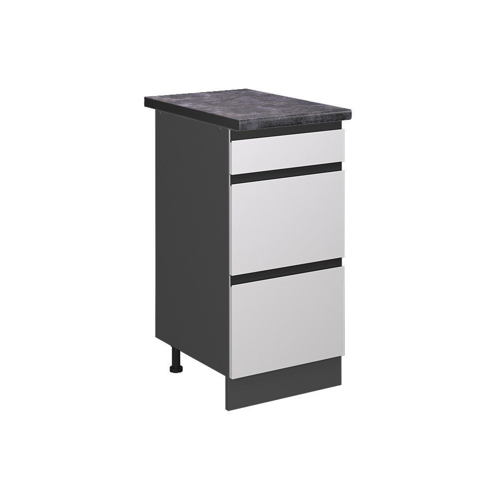 Vicco Unterschrank R-Line, Weiß/Anthrazit, 40 cm günstig online kaufen