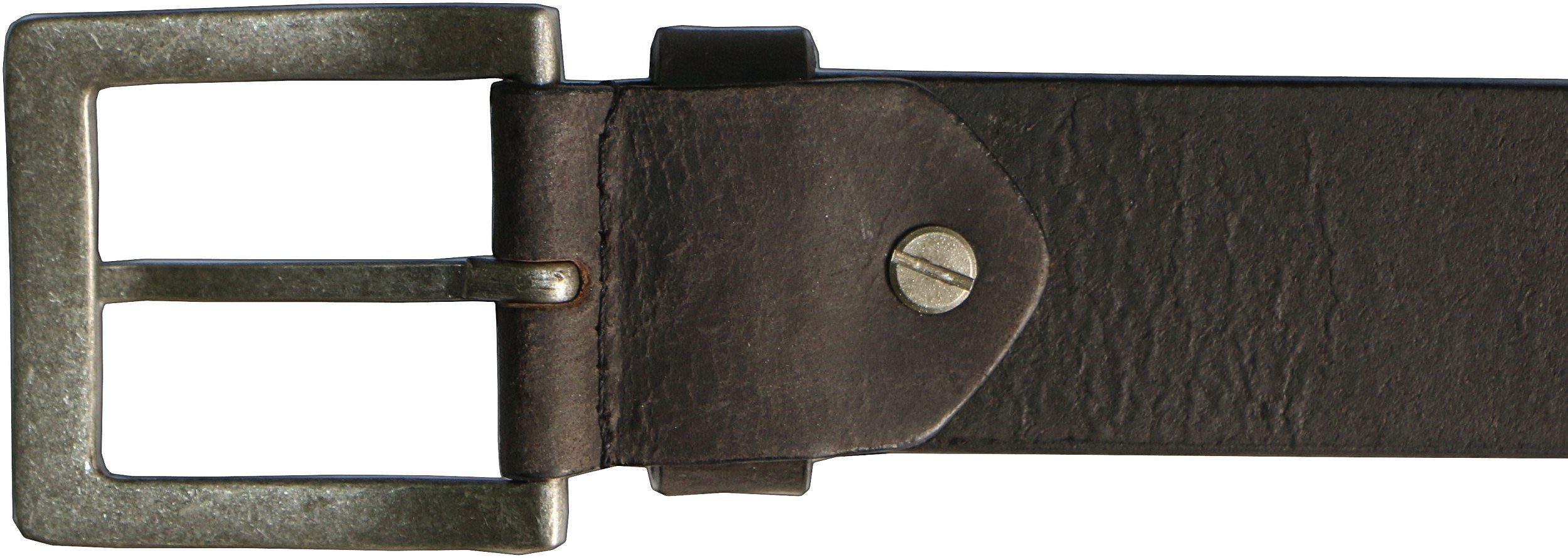 La Chasse® Ledergürtel Büffelledergürtel "Bison" Ledergürtel Rindsleder braun schwarz cognac