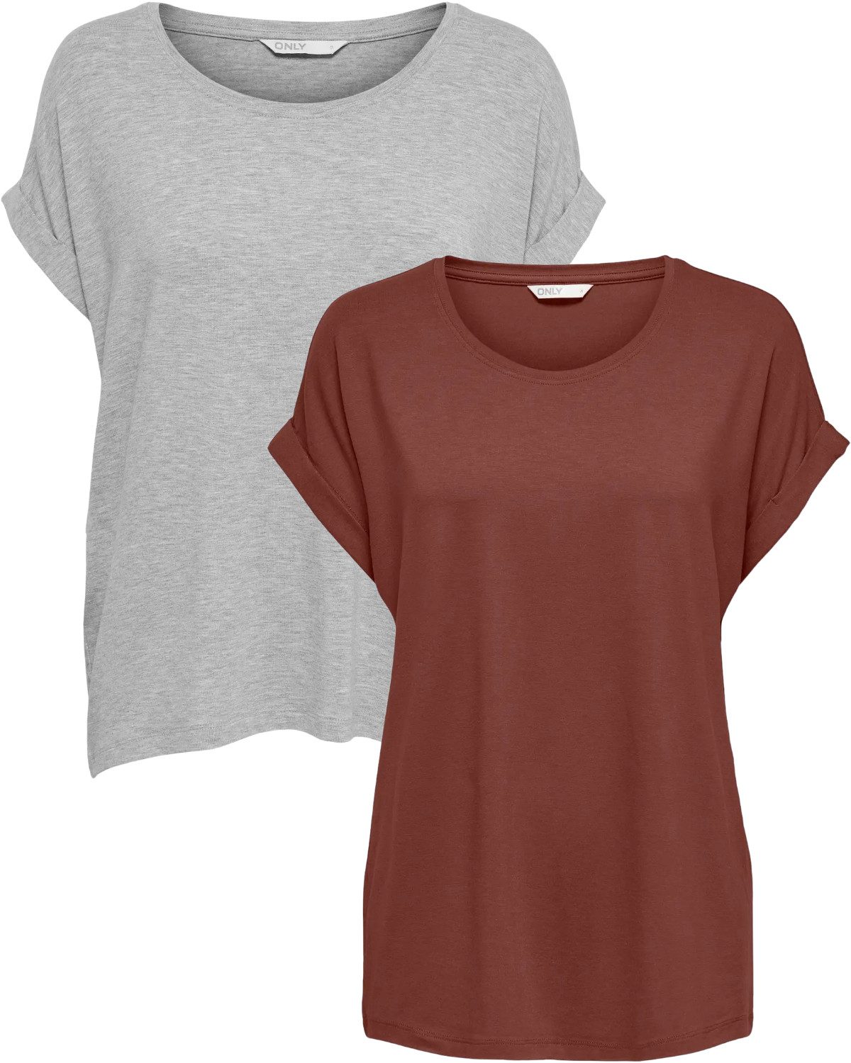 ONLY T-Shirt Stilvolles Basic Shirt mit günstig online kaufen