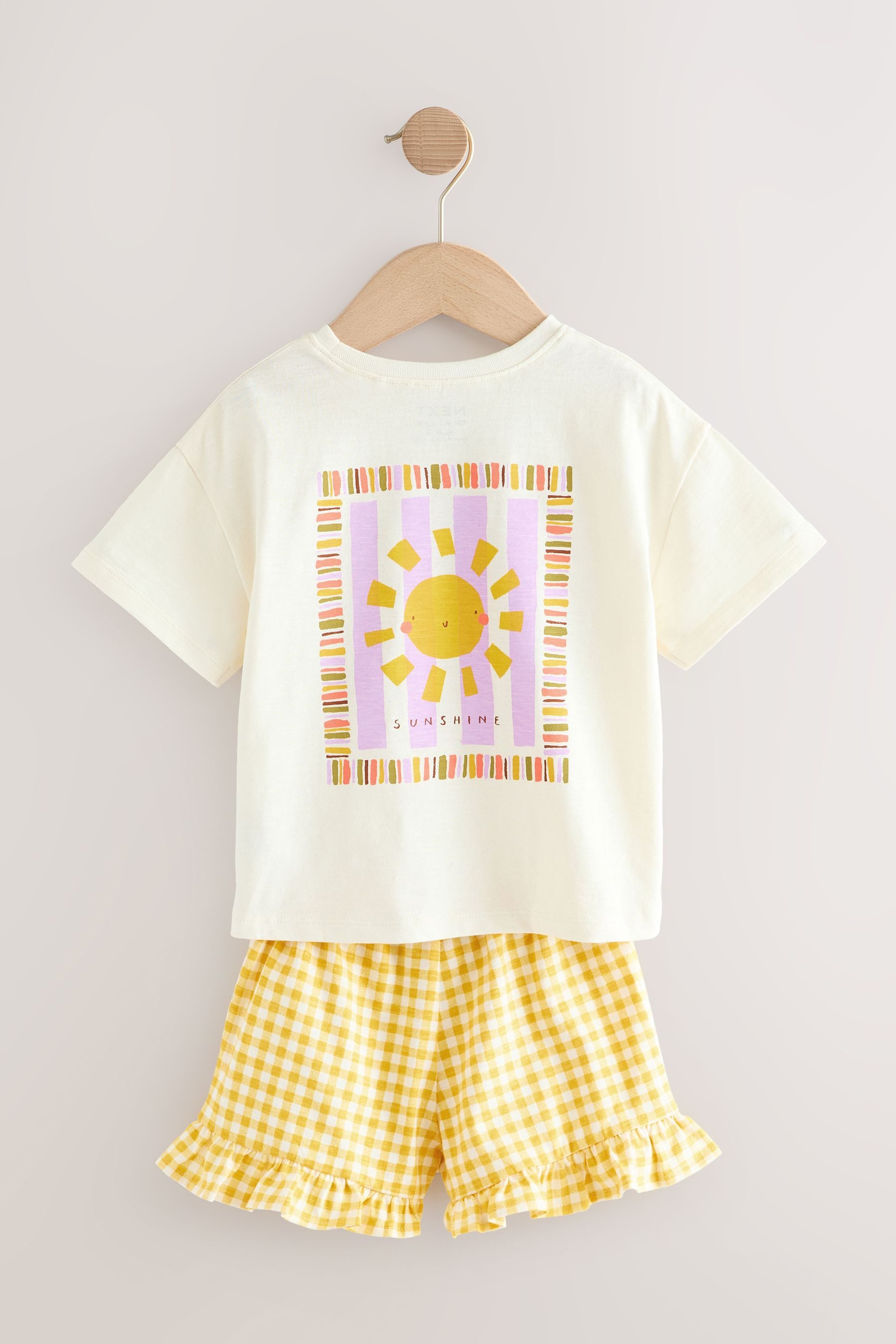 Next T-Shirt & Shorts Set mit Oberteil und Shorts, 3er-Pack (6-tlg)