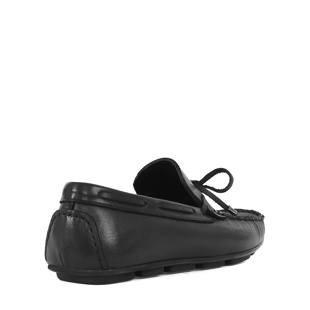 Celal Gültekin Herren Mokassins – Klassische Leder Loafer mit Schleife Loafer Herren Mokassins aus Leder mit Schleife