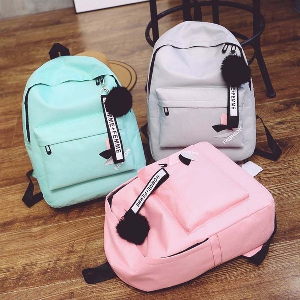 Mit Druck, pink Backpack,Freizeitrucksack Rucksack Blusmart Großer Einfarbigem Rucksack