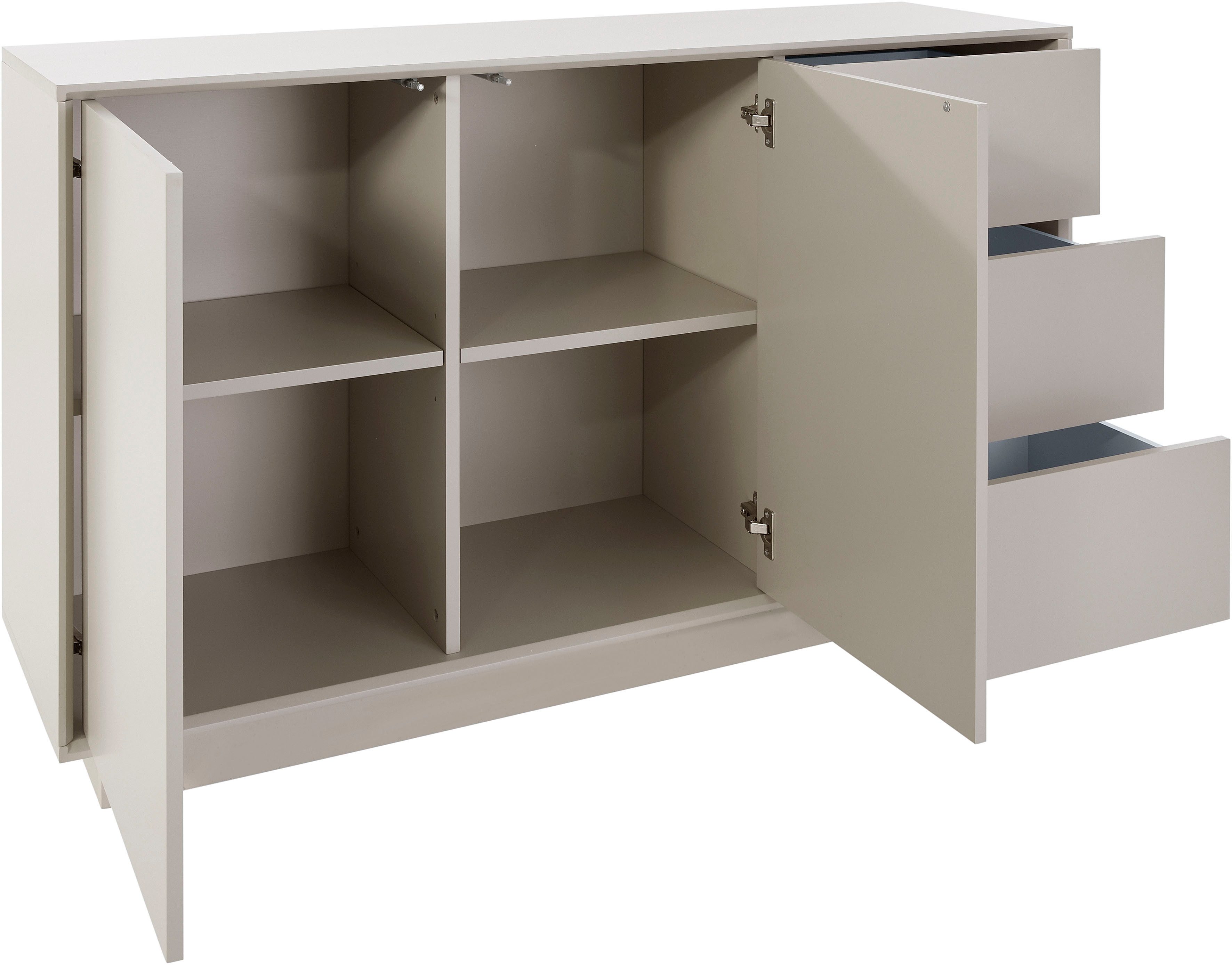 homsy by Ana Johnson Sideboard Storvia, seidenmatte Lackierung, geräuschlose Soft-Close-Schubladen, B 140 cm – Bild 5 von 5