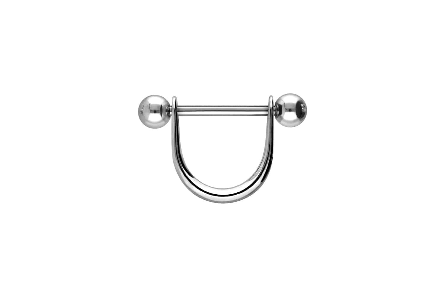 PIERCINGLINE Brustwarzenpiercing Chirurgenstahl Brustbügel (Barbells, 1-tlg)