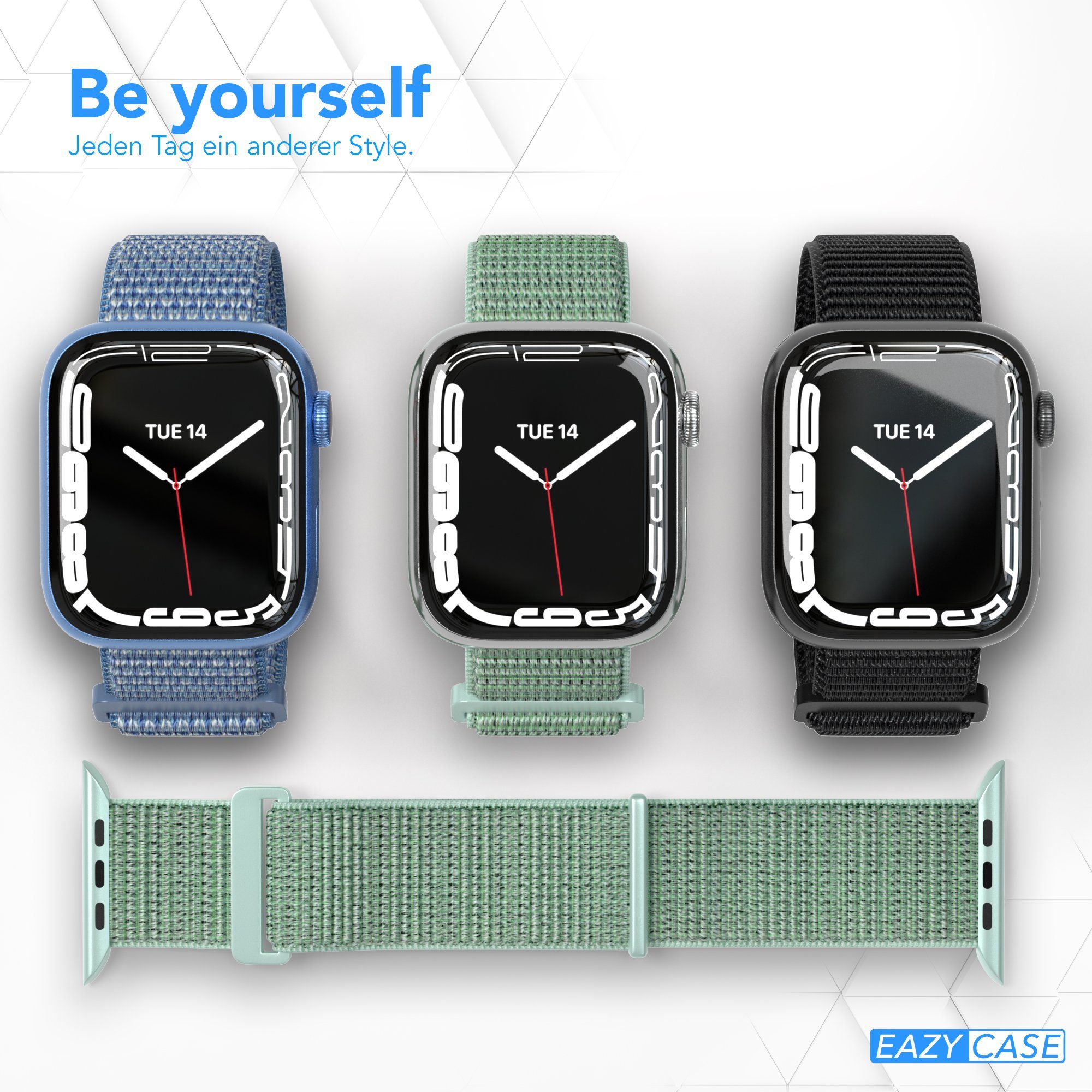 EAZY CASE Uhrenarmband Nylon Band für iWatch 11 10 9 8 7 6 5 4 3 2 SE Ultra günstig online kaufen