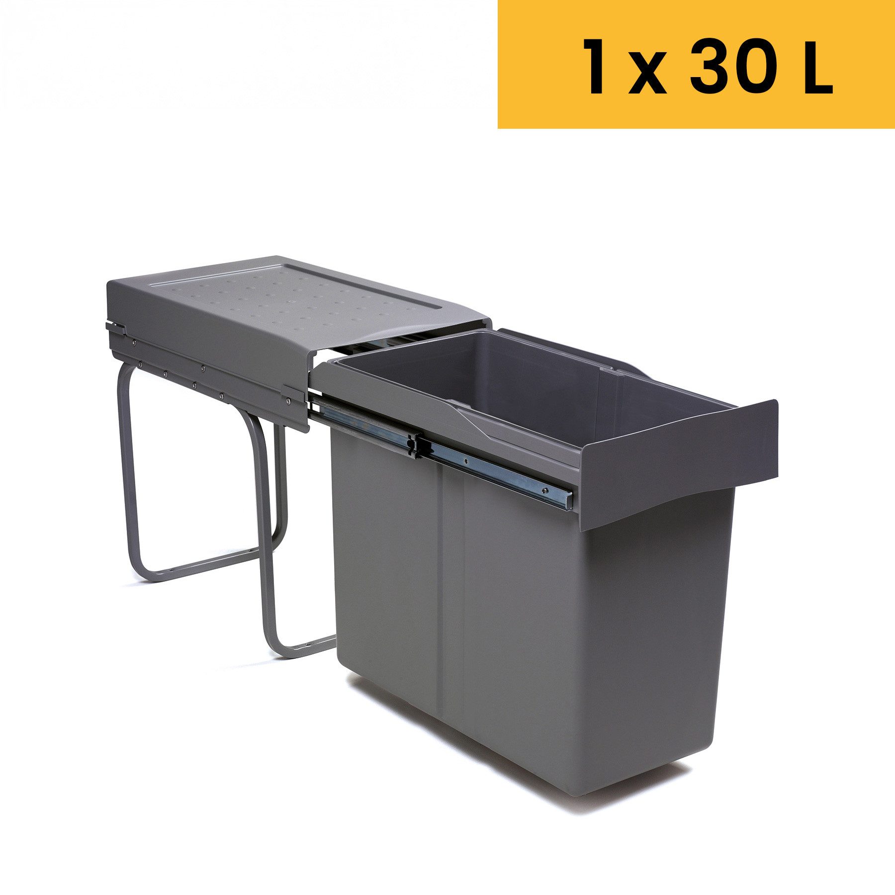 SIEGWERK Einbaumülleimer SIEGWERK - MonoSort 330 30l einfache Montage