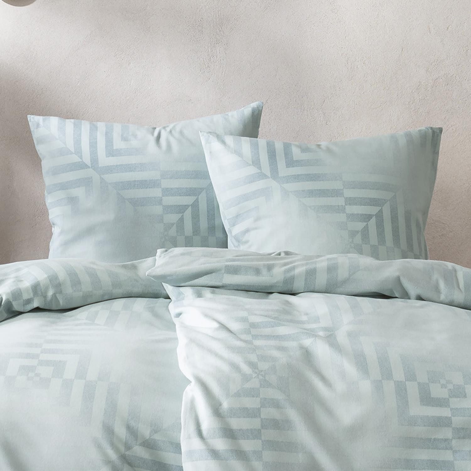 Estella Bettwäsche Estella Edelflanell Bettwäsche Brunico 5476-614 Eisblau günstig online kaufen