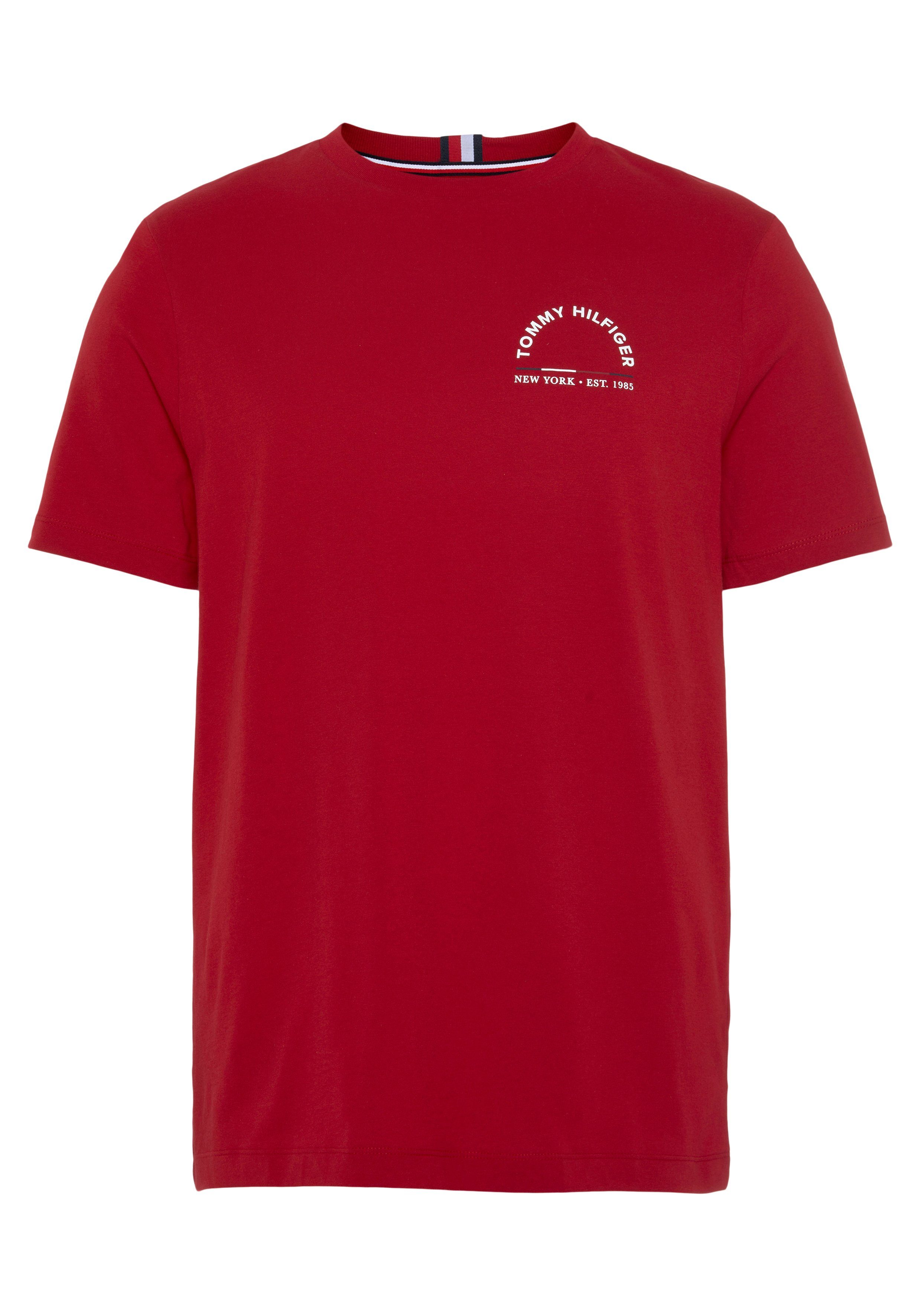 Tommy Hilfiger T-Shirt SHADOW HILFIGER REG TEE Arizona Red