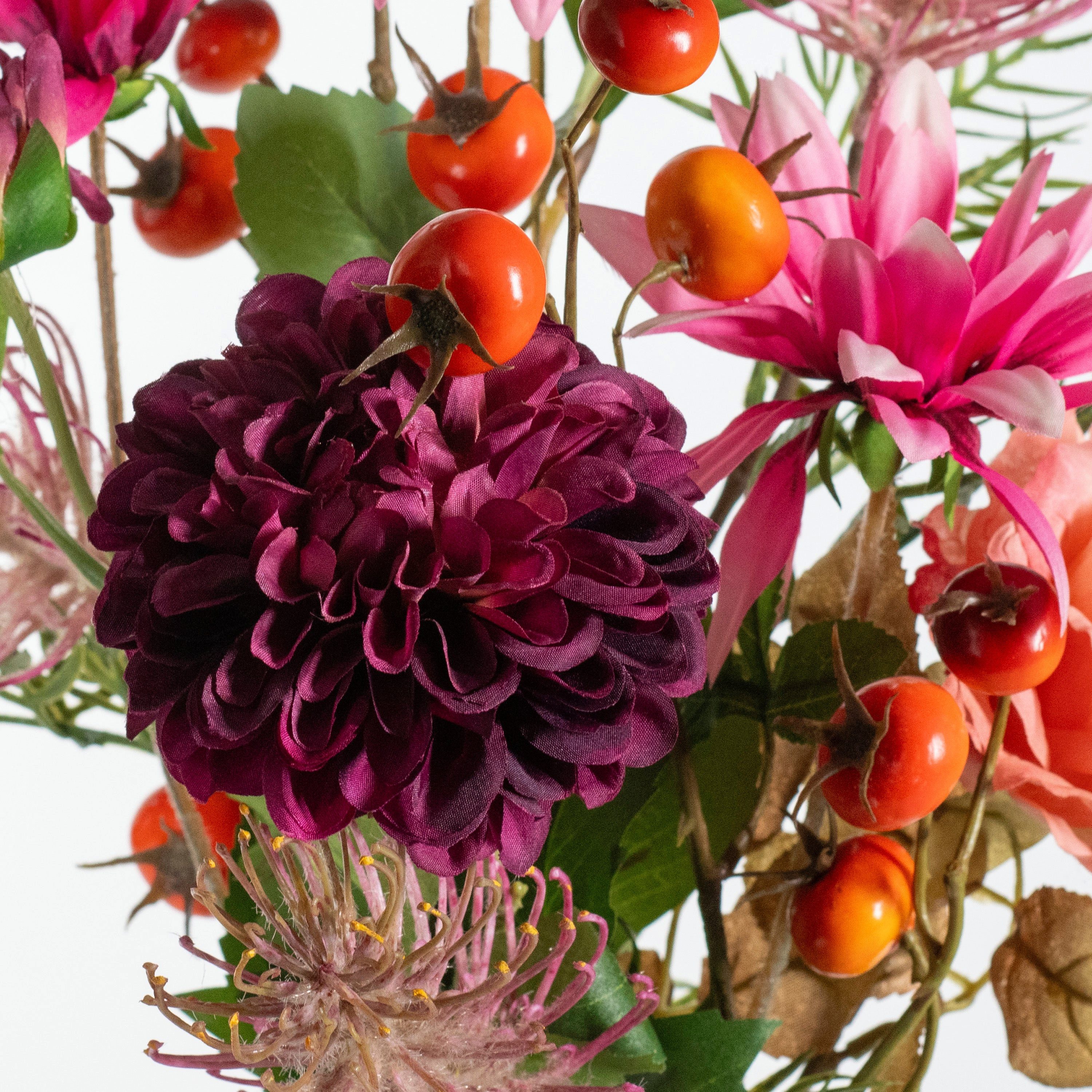 Kunstblume Künstlicher Blumenstrauß - Cordoba, 60cm, aplanta