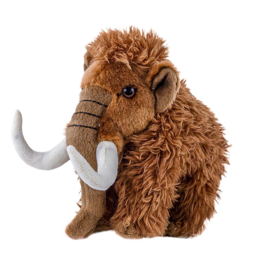 Teddys Rothenburg Kuscheltier Mammut klein braun stehend 23 cm Plüschmammut (Stofftier, Plüschtier, Stoffmammut)