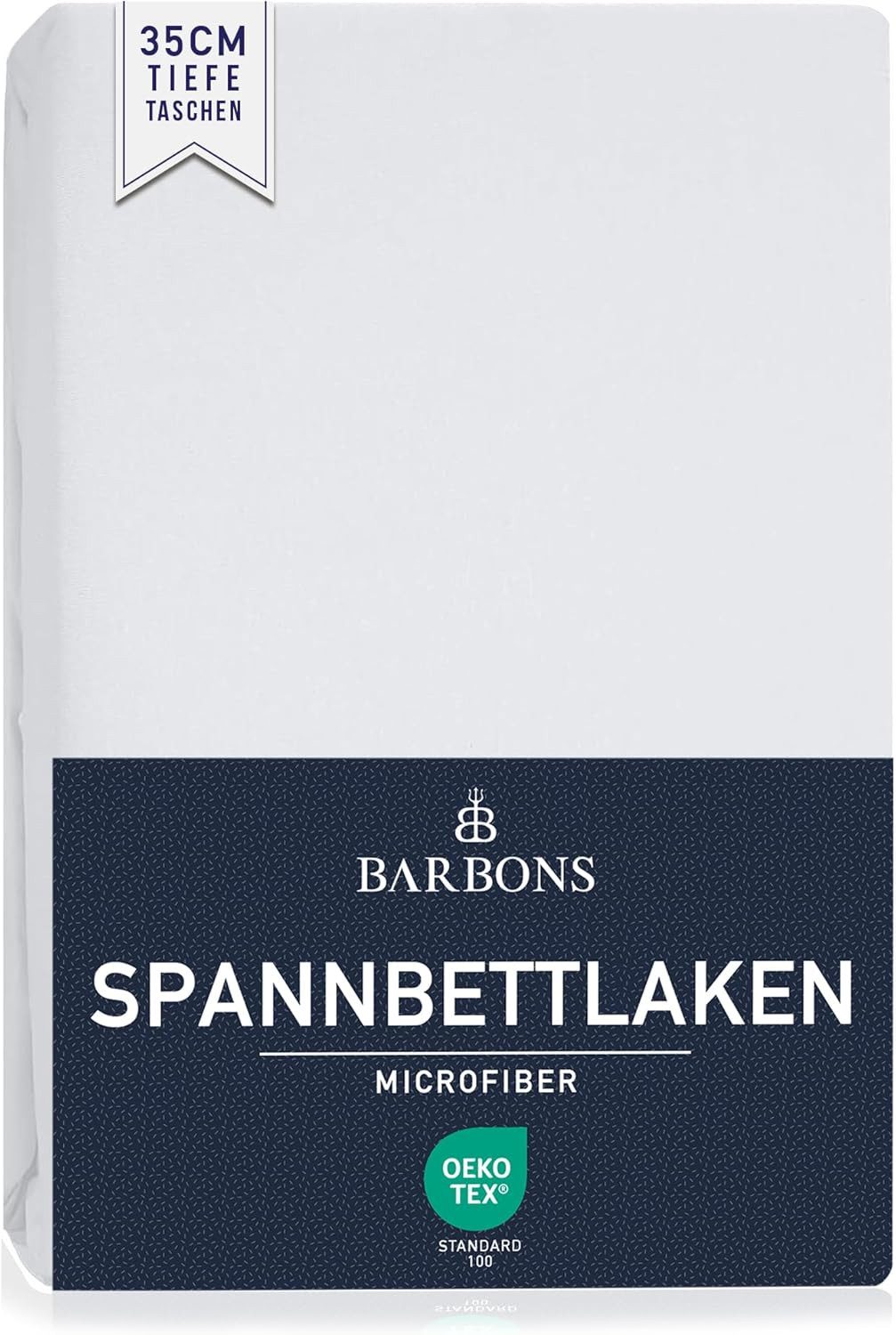 BARBONS Spannbettlaken Mikrofaser Bettlaken, 35 cm Tiefe Spannbetttuch, Gebürstete Polyester, (1 Stück), Topper