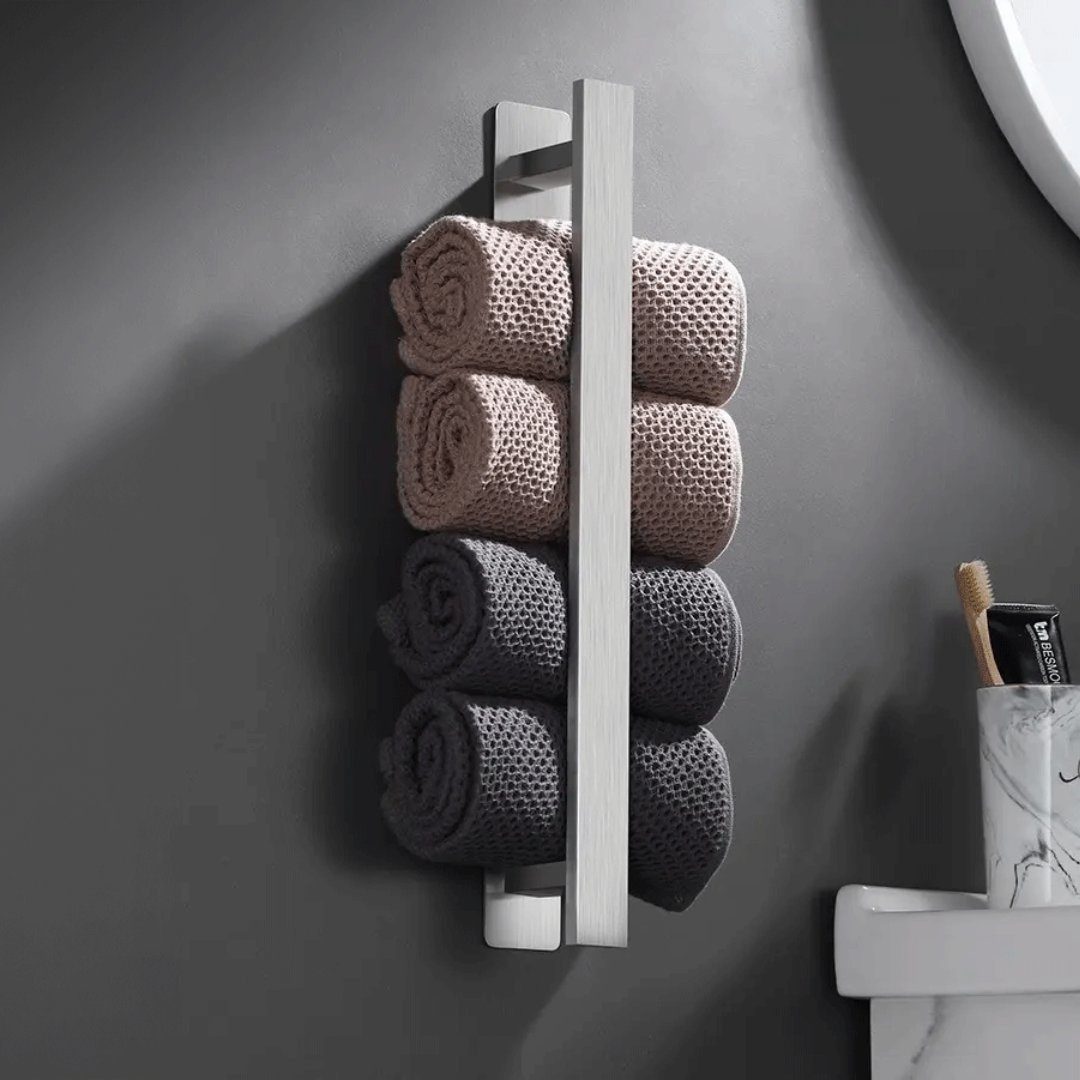 LIVINA HOME Handtuchhalter ohne Bohren 40cm Edelstahl, Gästehandtuchhalteru günstig online kaufen