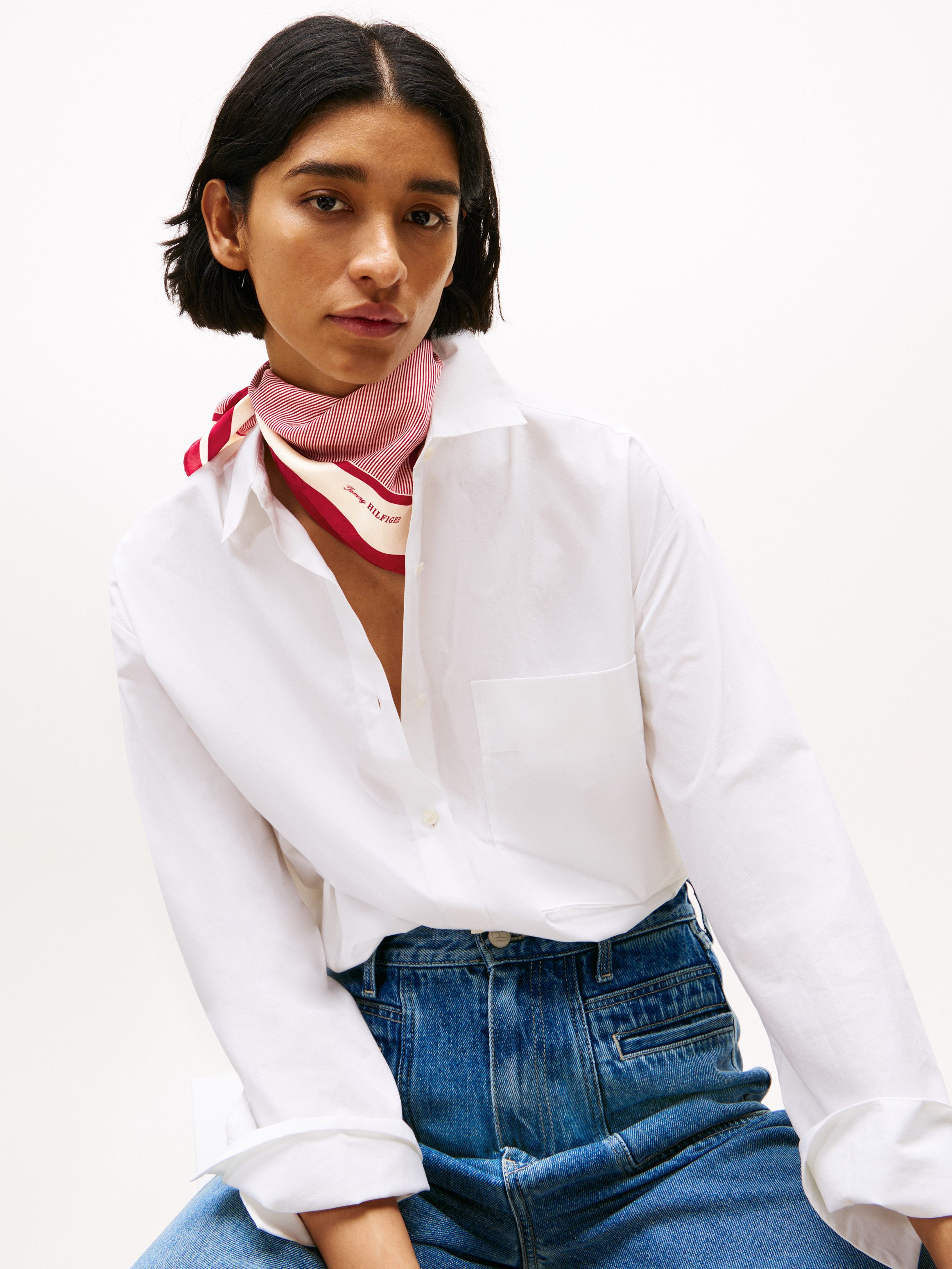 Tommy Hilfiger Modetuch TH ELEVATED FLAG günstig online kaufen