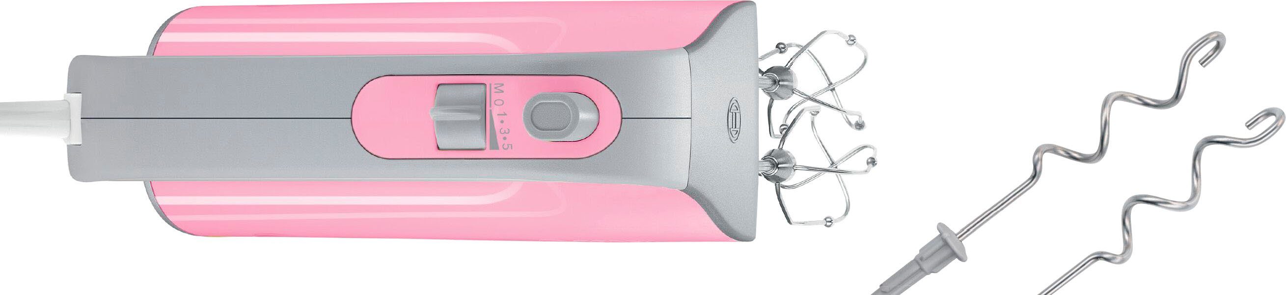 BOSCH Handmixer Styline MFQ4030K, Edelst. Rührbesen/Knethaken, 5 Stufen, rosa, 500 W, Turbostufe, leichtes Gehäuse, Made in Europe