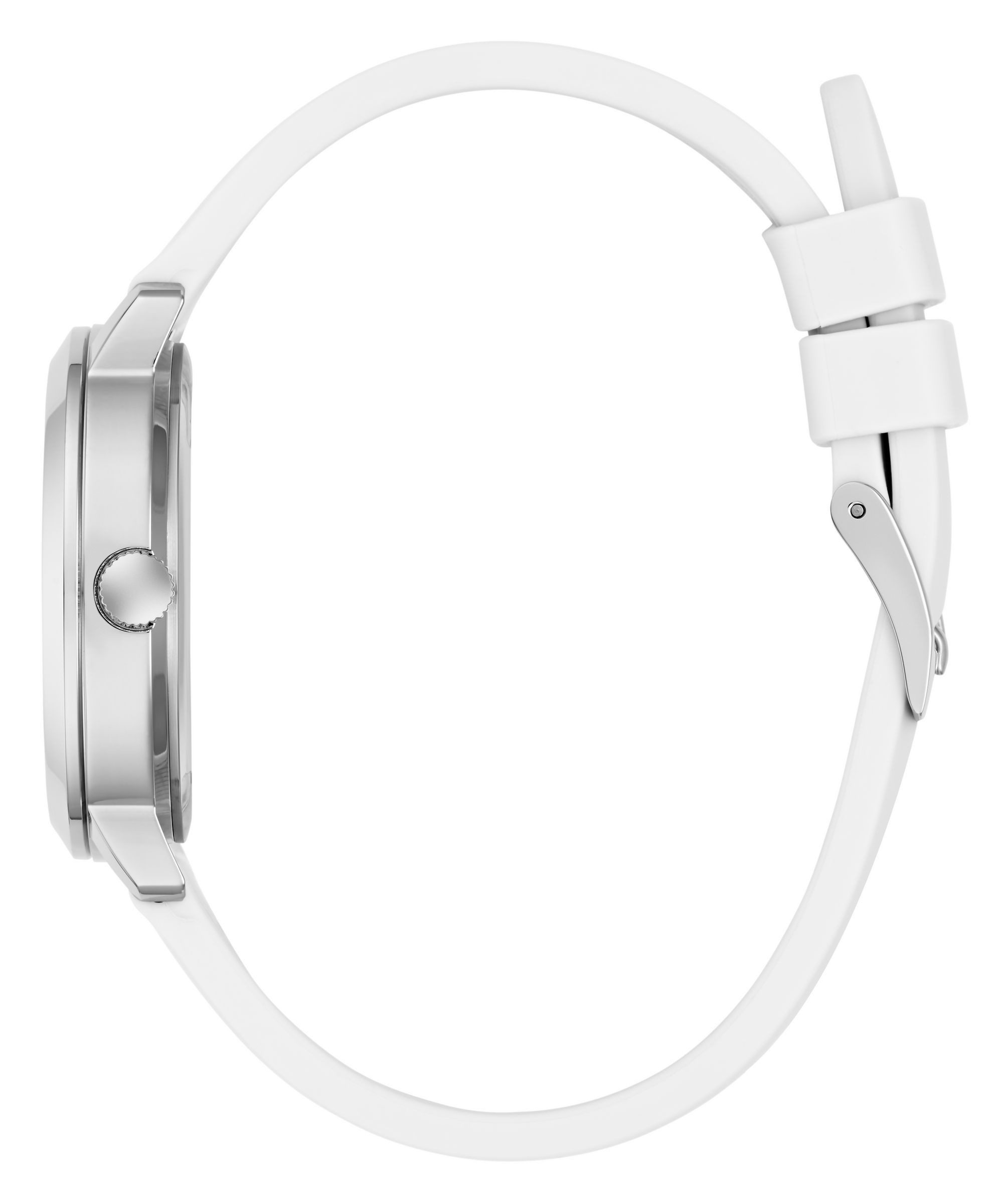 Guess Quarzuhr DEVOTION GW0998L1, Armbanduhr, Damenuhr, Silikonarmband, analog