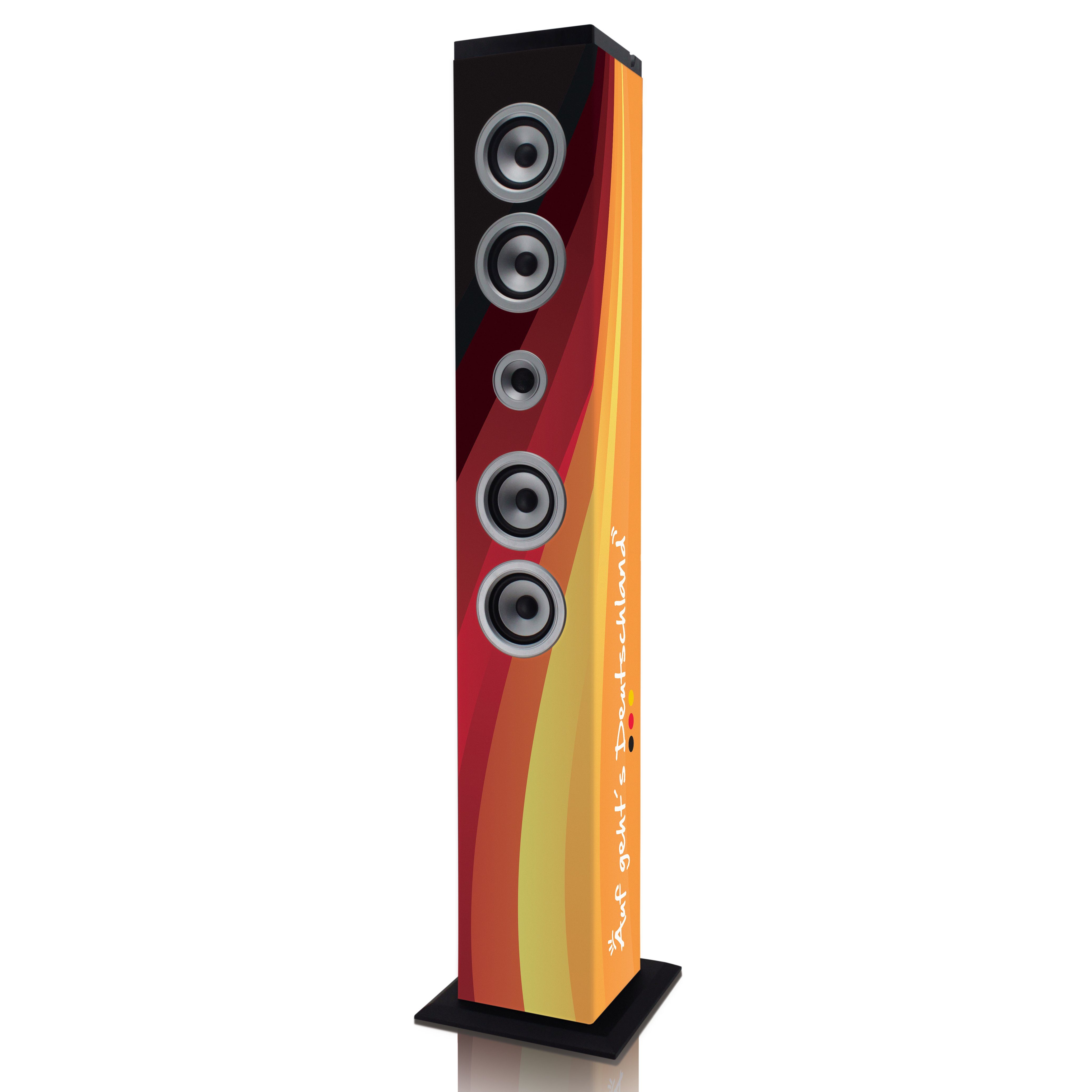 Lenco IBT-6 Deutschland Bluetooth-Lautsprecher 1.0 (Bluetooth, 40 W, Bluetooth-Speaker, FM-Radio mit USB/SD-Slot, AUX, LCD in 6 Designs)