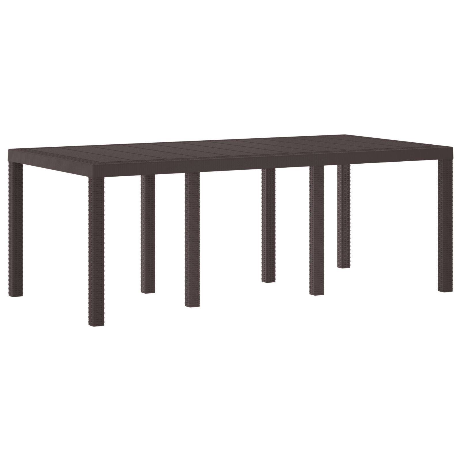 vidaXL Gartentisch Gartentisch Braun 200x100x73 cm günstig online kaufen