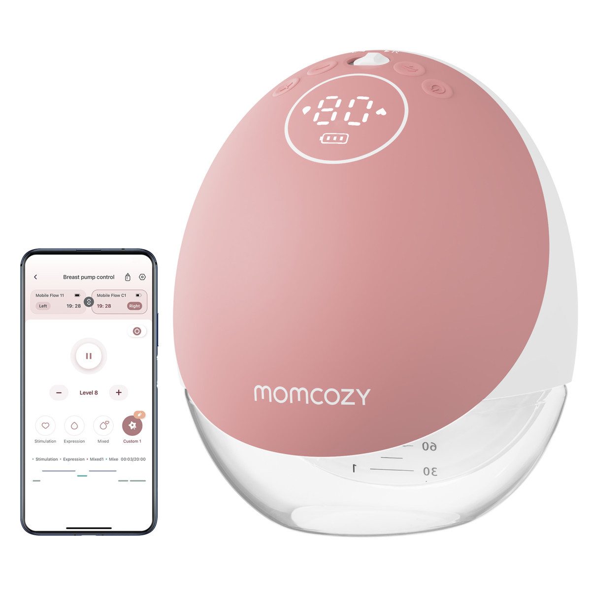 Momcozy Elektrische Milchpumpe M9 Mobile Breast Pump, 1-tlg.