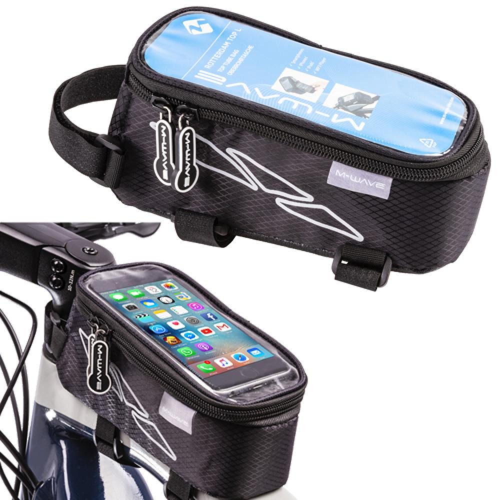 M-Wave Fahrradtasche M-Wave Oberrohrtasche Rotterdam Top XL für Smartphone schwarz