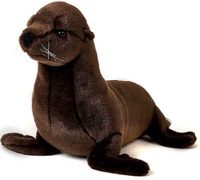 Uni-Toys Kuscheltier Seelöwe braun - verschiedene Größen - Plüsch-Robbe - Plüschtier, zu 100 % recyceltes Füllmaterial