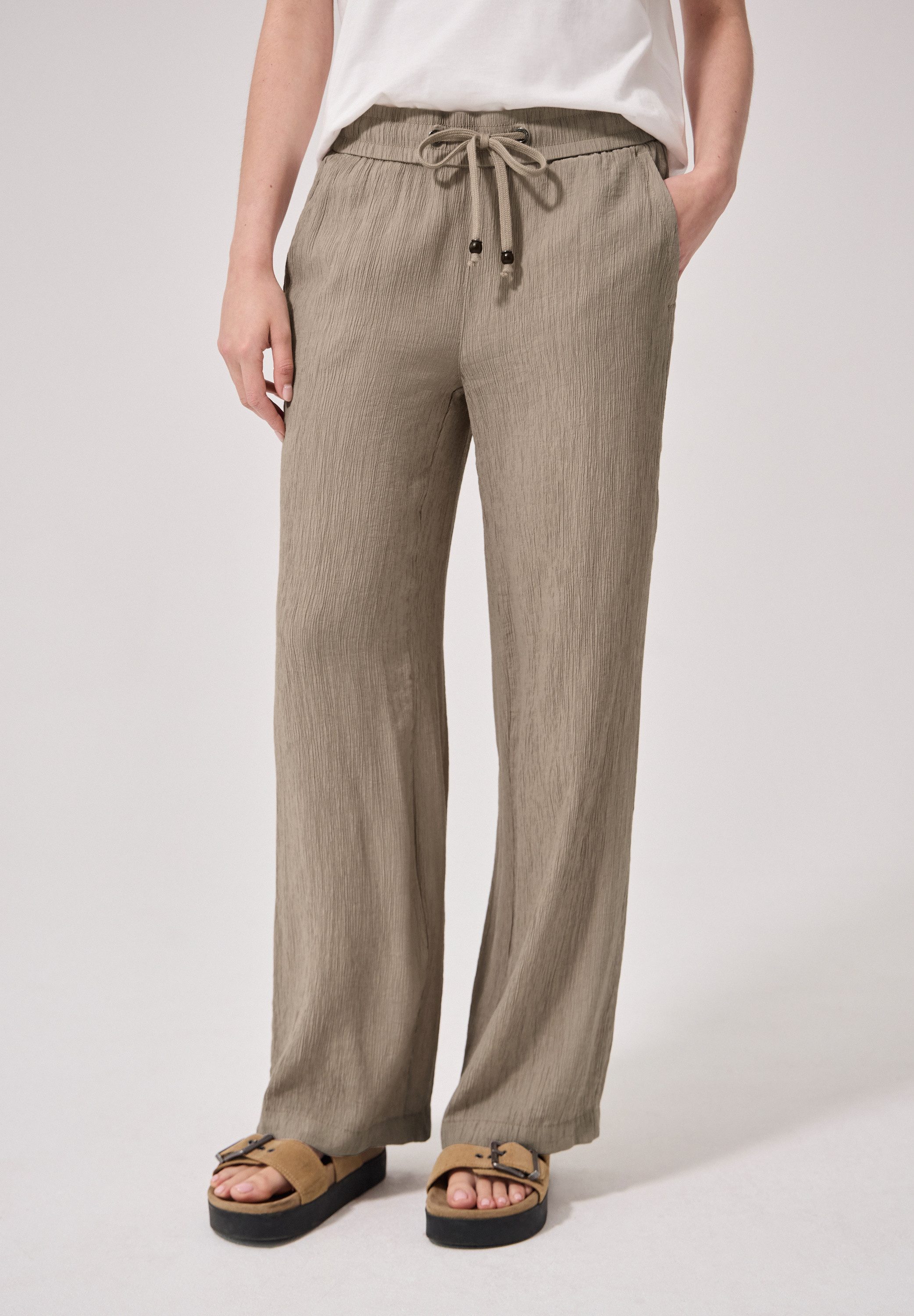 STREET ONE STUDIO Culotte satinierte Viskose