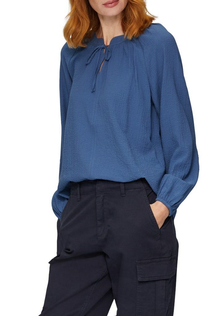 S.Oliver Damen Bluse Langarm – Klassisches Modell, Vielseitig Kombinierbar Für Business & Freizeit