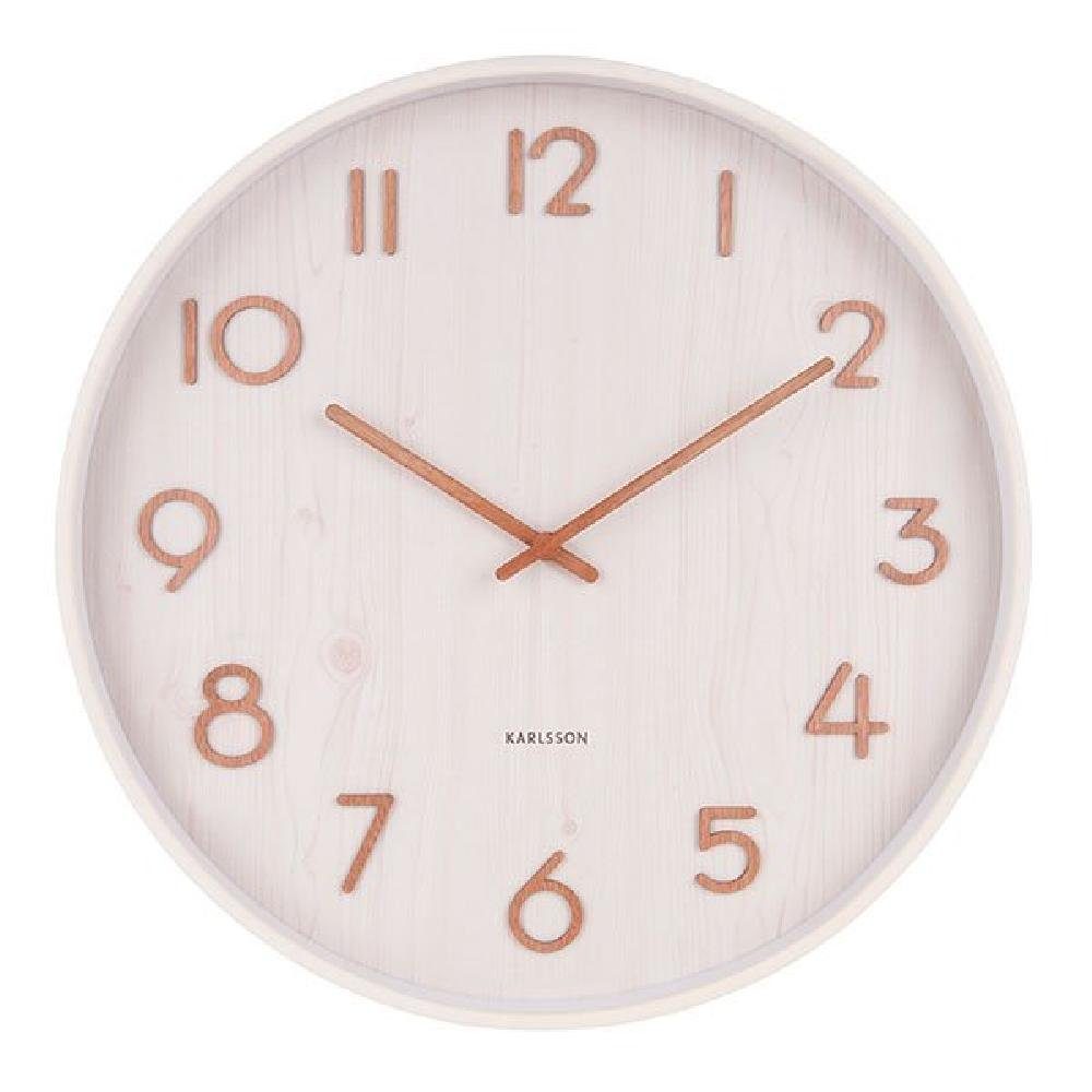 Karlsson Uhr Wanduhr Pure Weiß (M)
