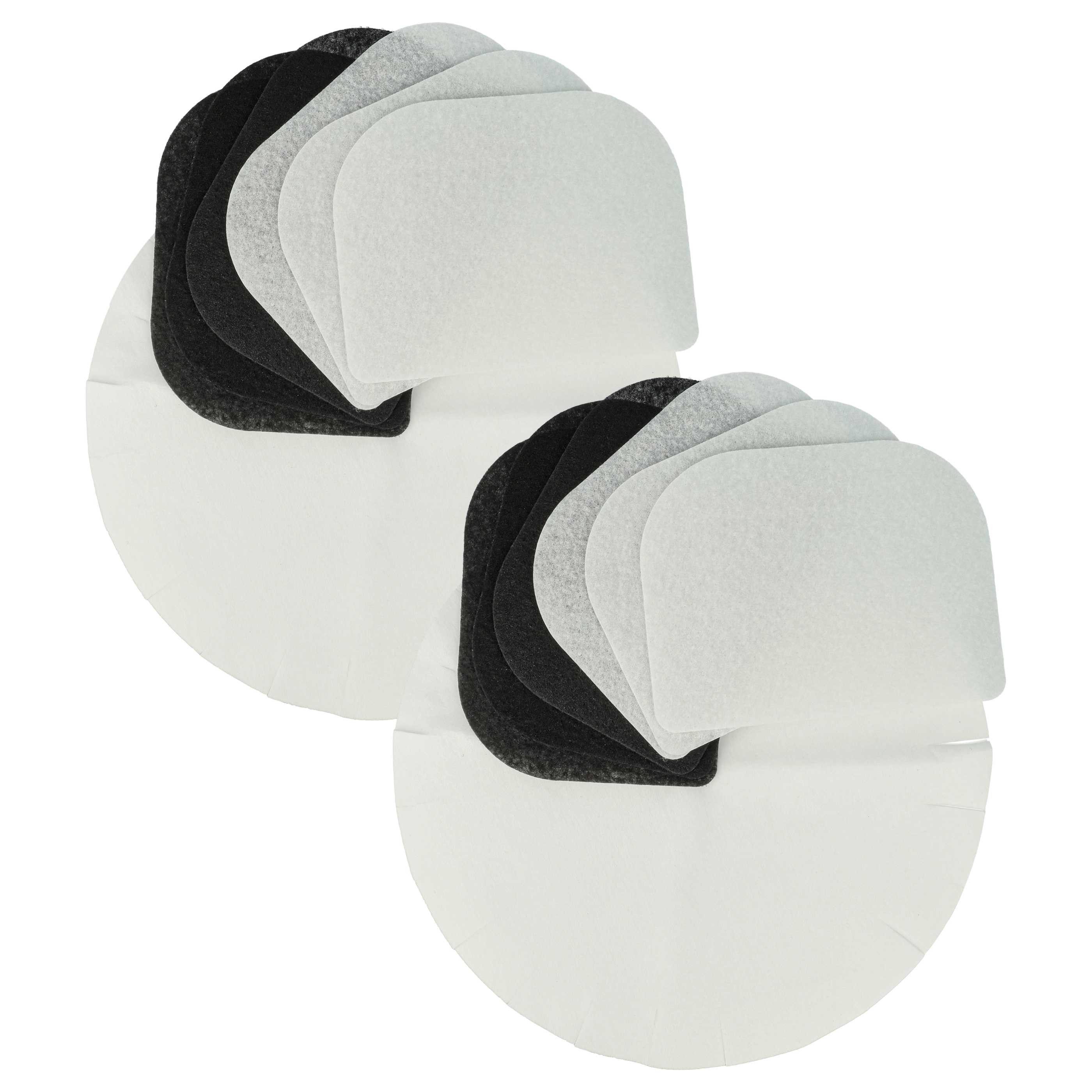 vhbw Filter-Set passend für DeLonghi F895, F28311, F891, D8 Fritteuse, Zubehör für DeLonghi F895 F28311 F891 D8