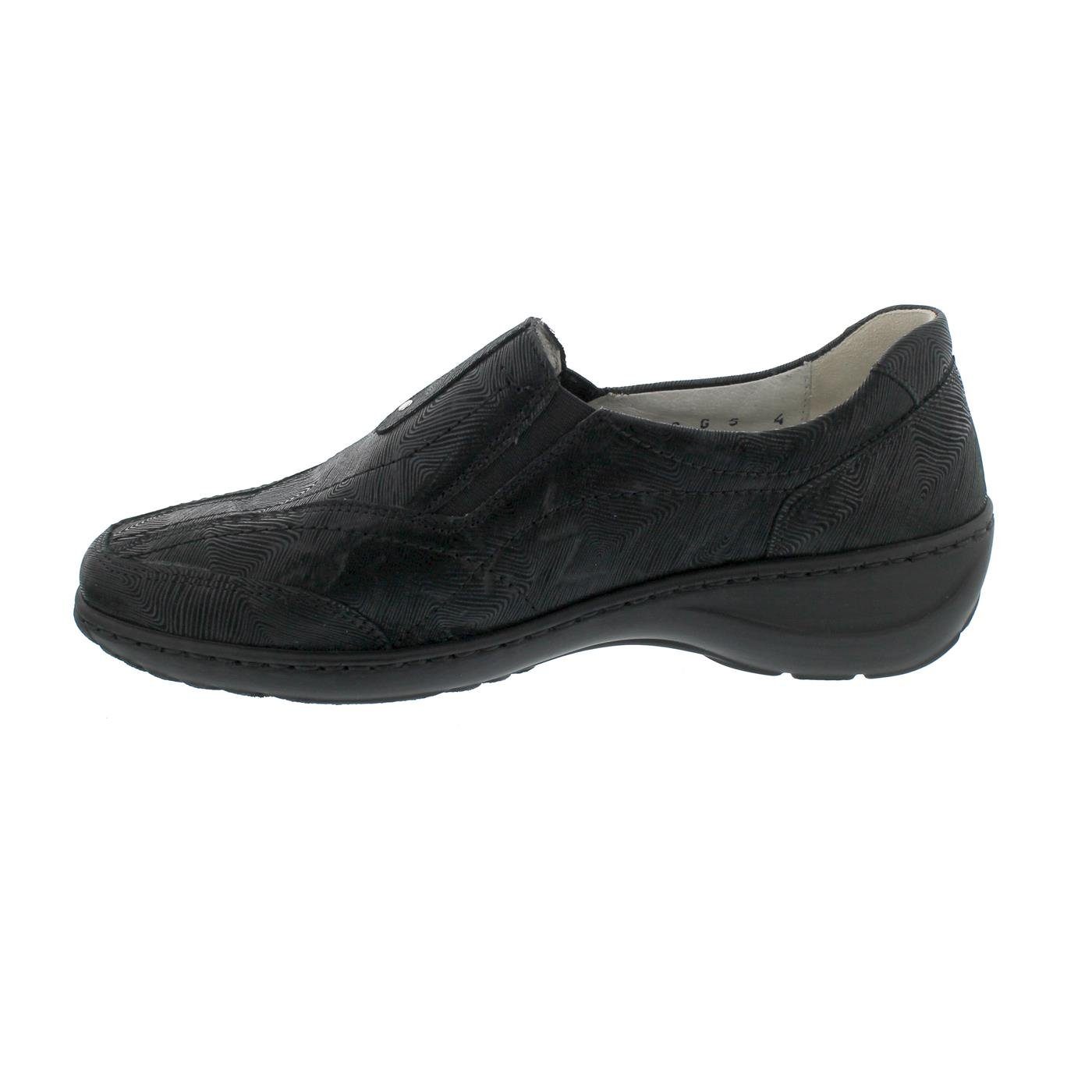 Waldläufer Waldläufer Slipper in Weite K Kya 607504-101-001, bedrucktes Nubuklede Slipper – Bild 5 von 5