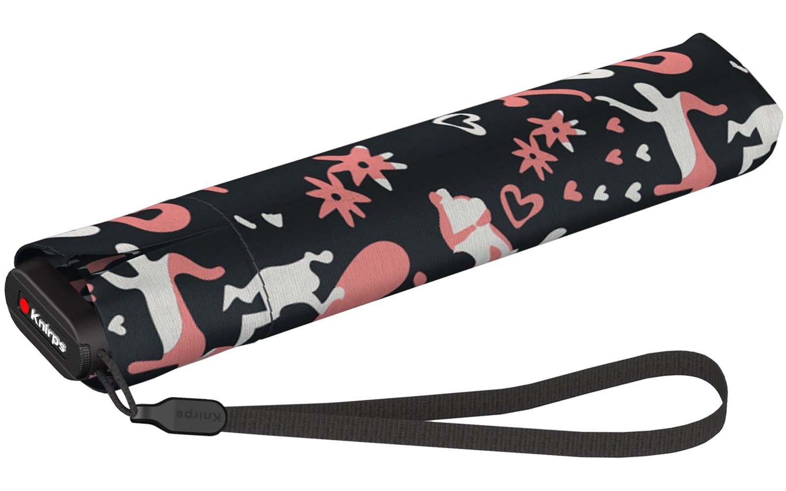 Knirps® Taschenregenschirm US.050 Ultra Light Slim Manual - embracing black, extrem leicht und super kompakt