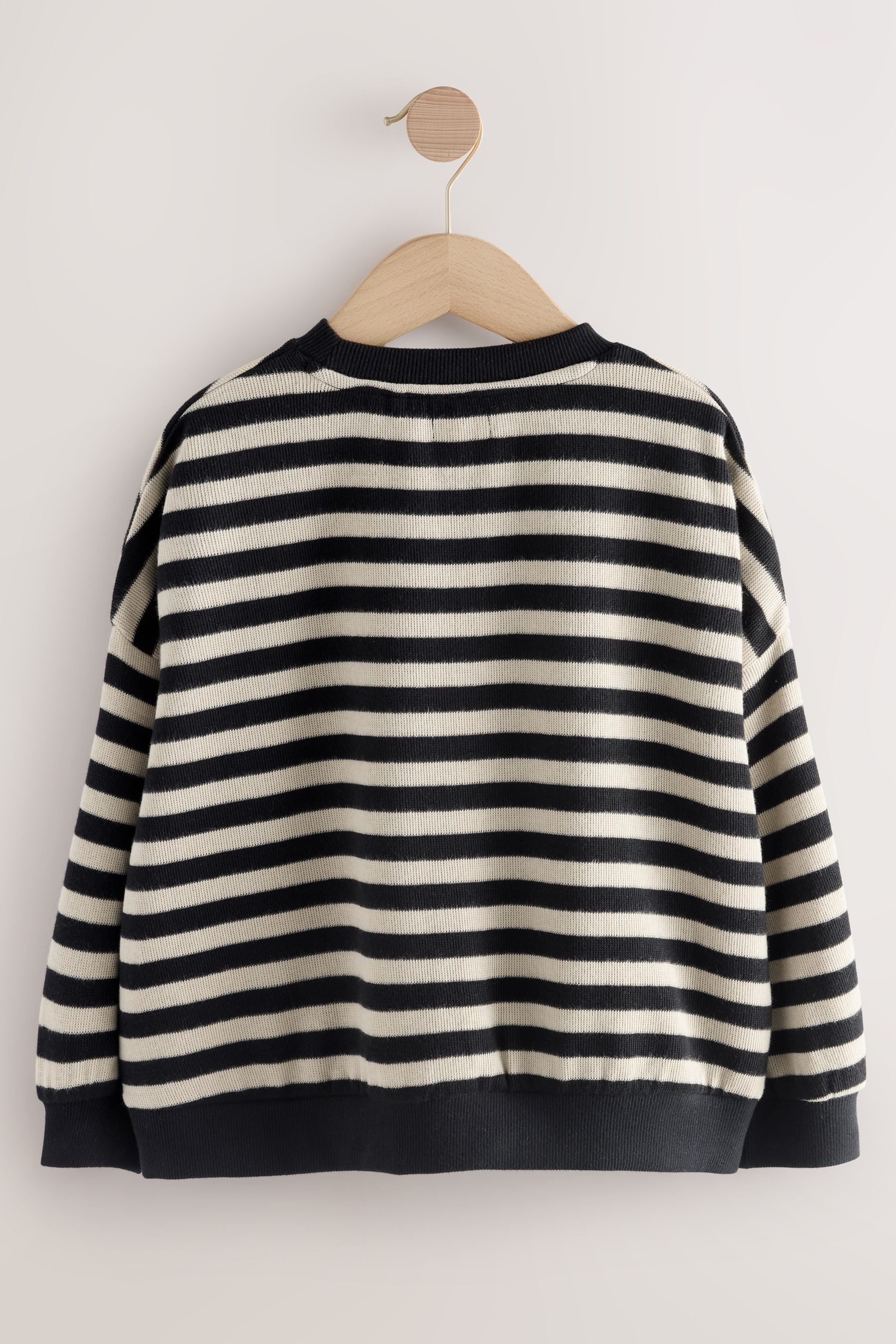 Next Sweater Geripptes, gemütliches Oversized Fit Sweatshirt (1-tlg)