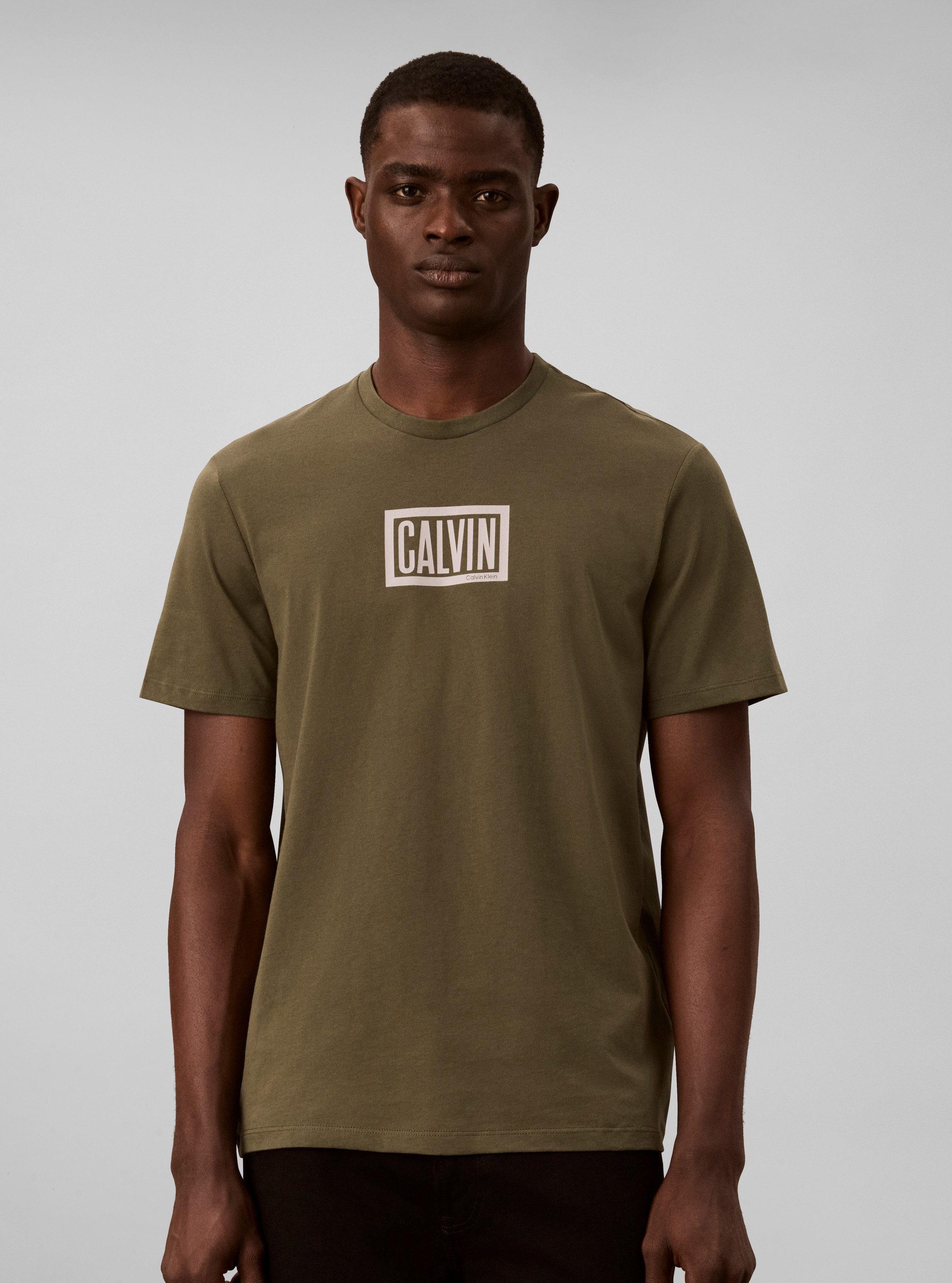 Calvin Klein Jeans T-Shirt BOXED CALVIN GRAPHIC TEE Regular fit, Druck