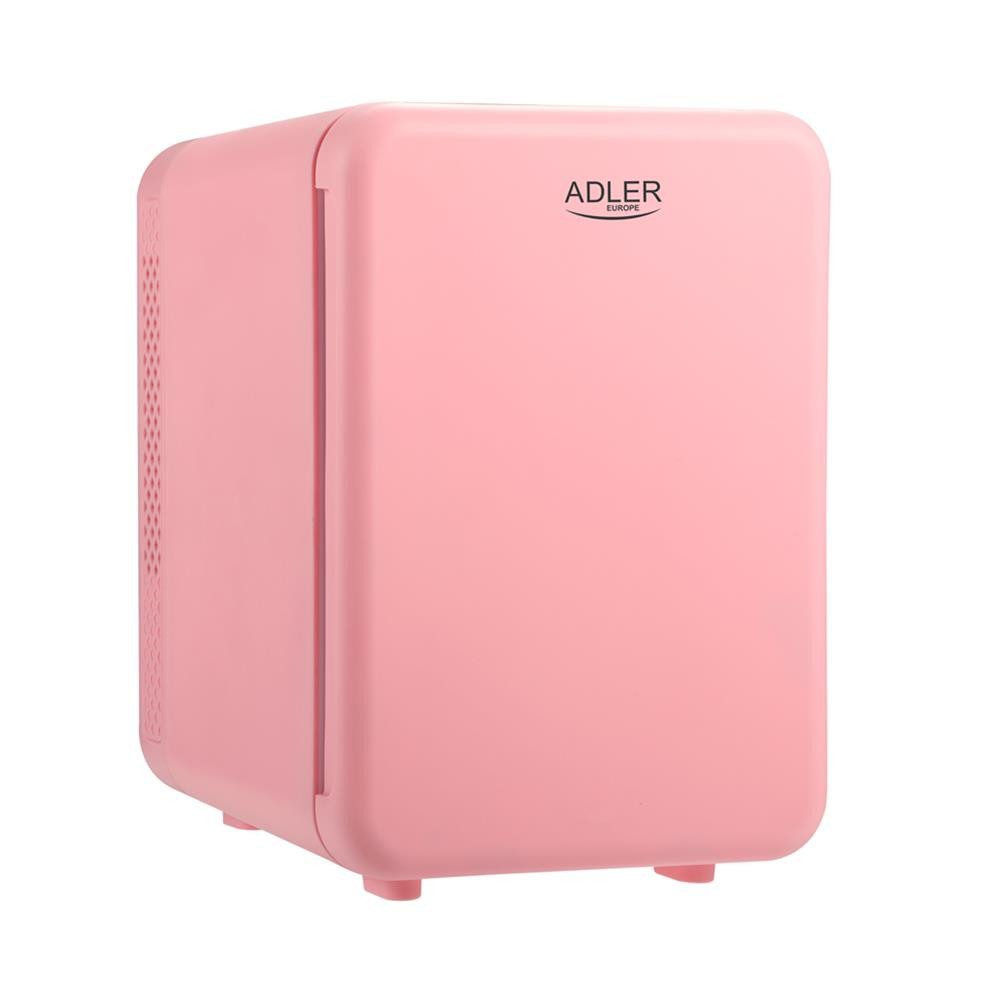 Adler Elektrische Kühlbox AD 8084, Mini Kühlschrank, 4l, mit Heizfunktion, Getränkekühlschrank, pink