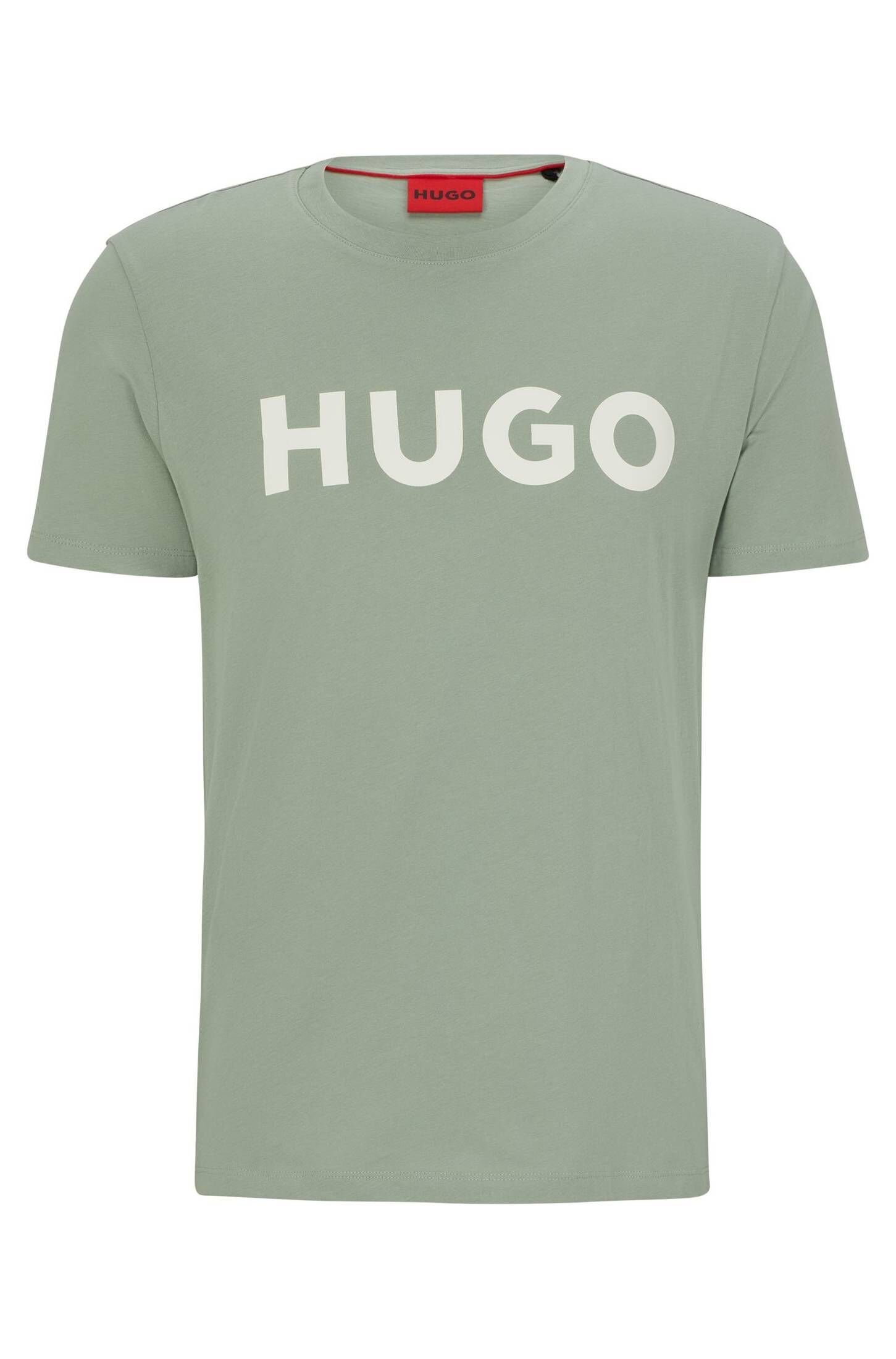 HUGO T-Shirt Herren T-Shirt DULIVIO (1-tlg) grün (400)