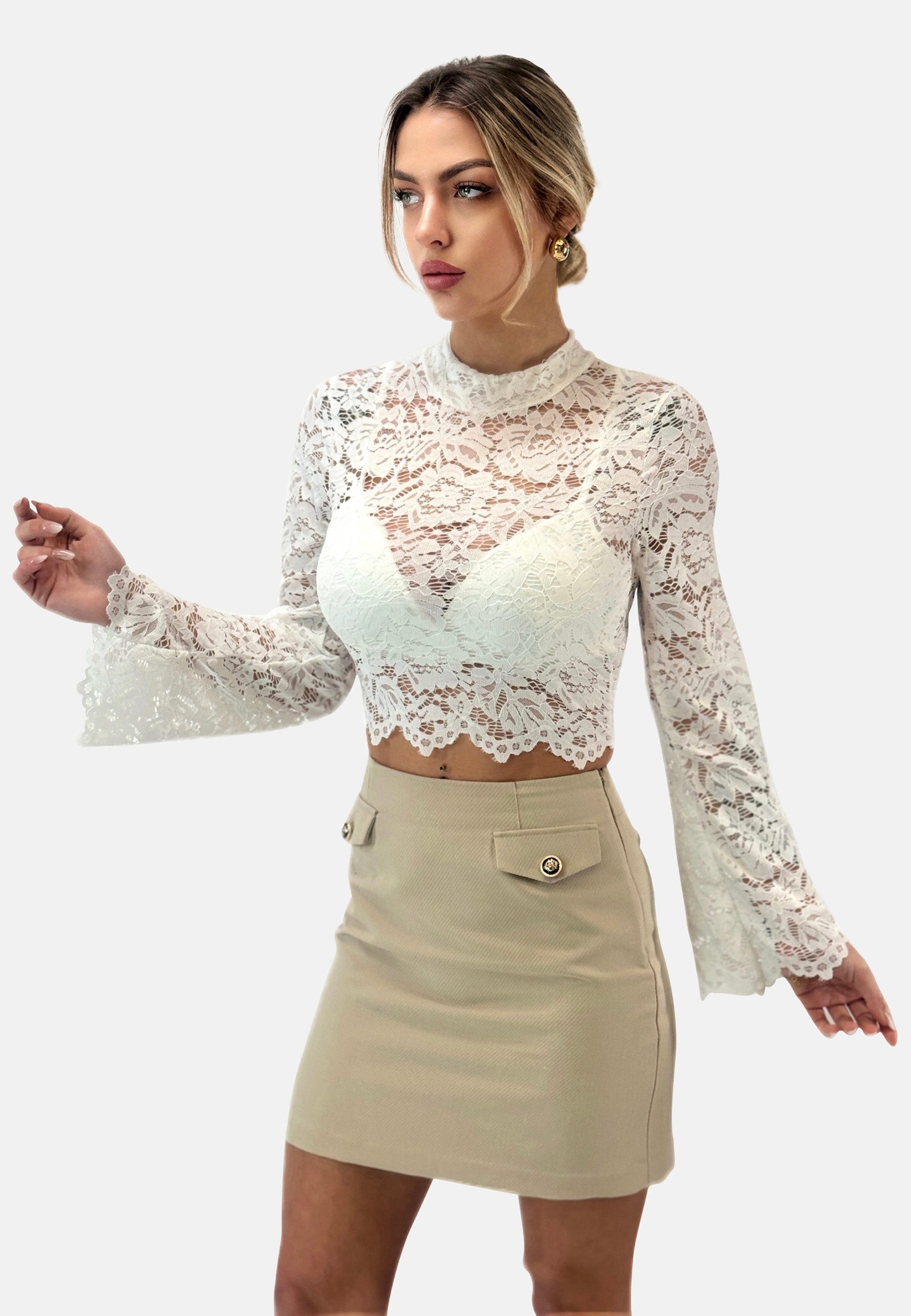 Elara Klassische Bluse Elara Damen Oberteil günstig online kaufen